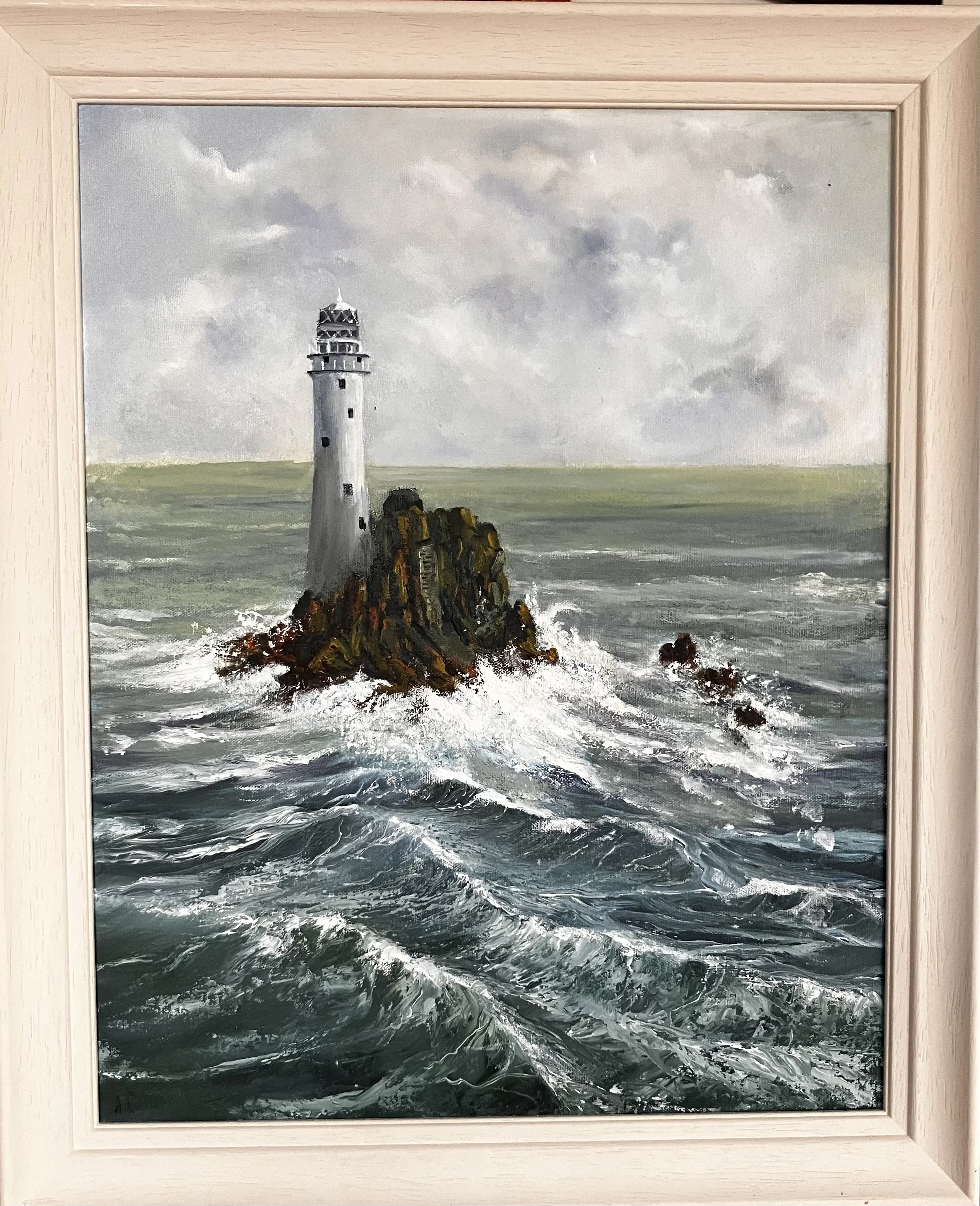 Anna Groarke, Fastnet Rock, oil on canvas