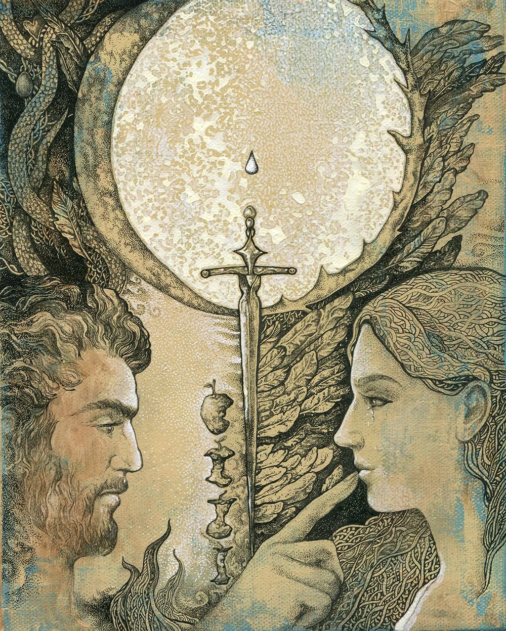 Anastasia Melnikova, Shephard of Mind, mixed media