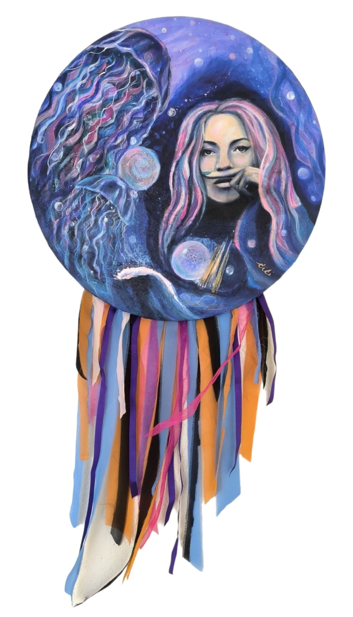 Claire O'Shea, Take a Deep Breath, mixed media on canvas