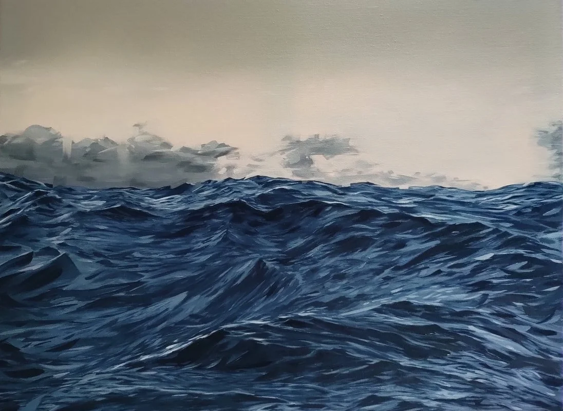 Claire Lee, Flow, oil on canvas