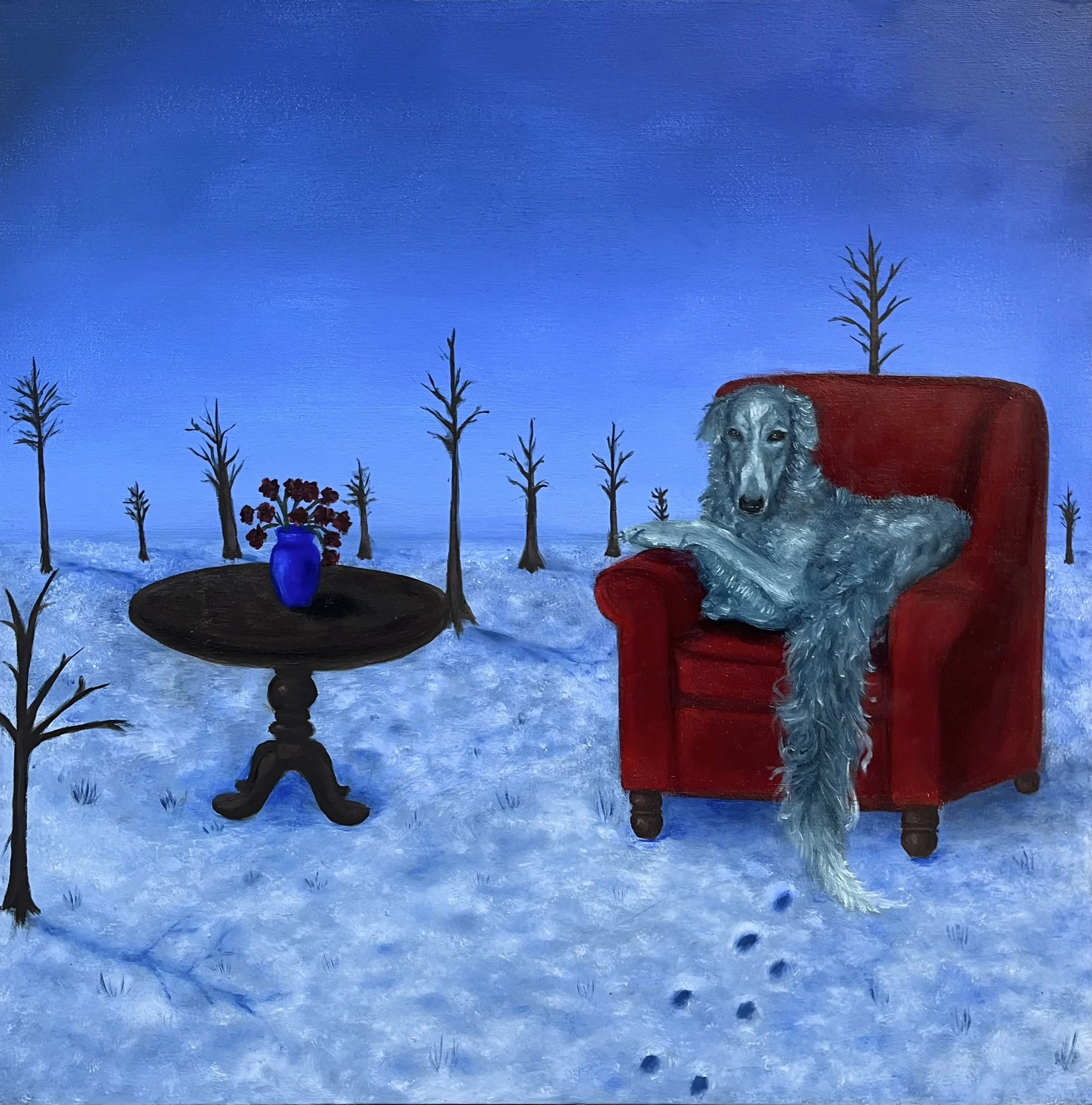 Michaela McCann, The Snow, oil on canvas