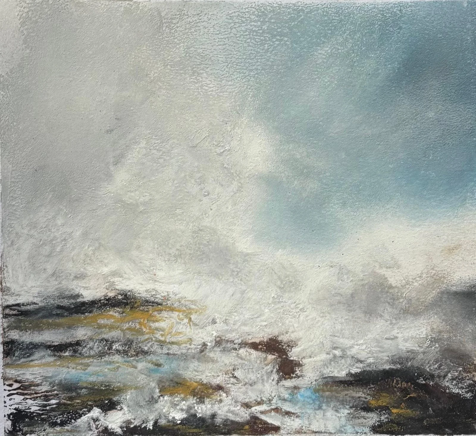 Niamh Horgan, Atlantic Waves, mixed-media on paper