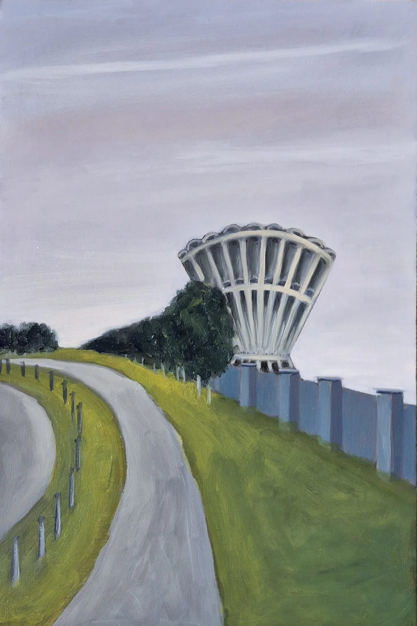 Ursula Walsh, Reservoir #1, acrylic on canvas