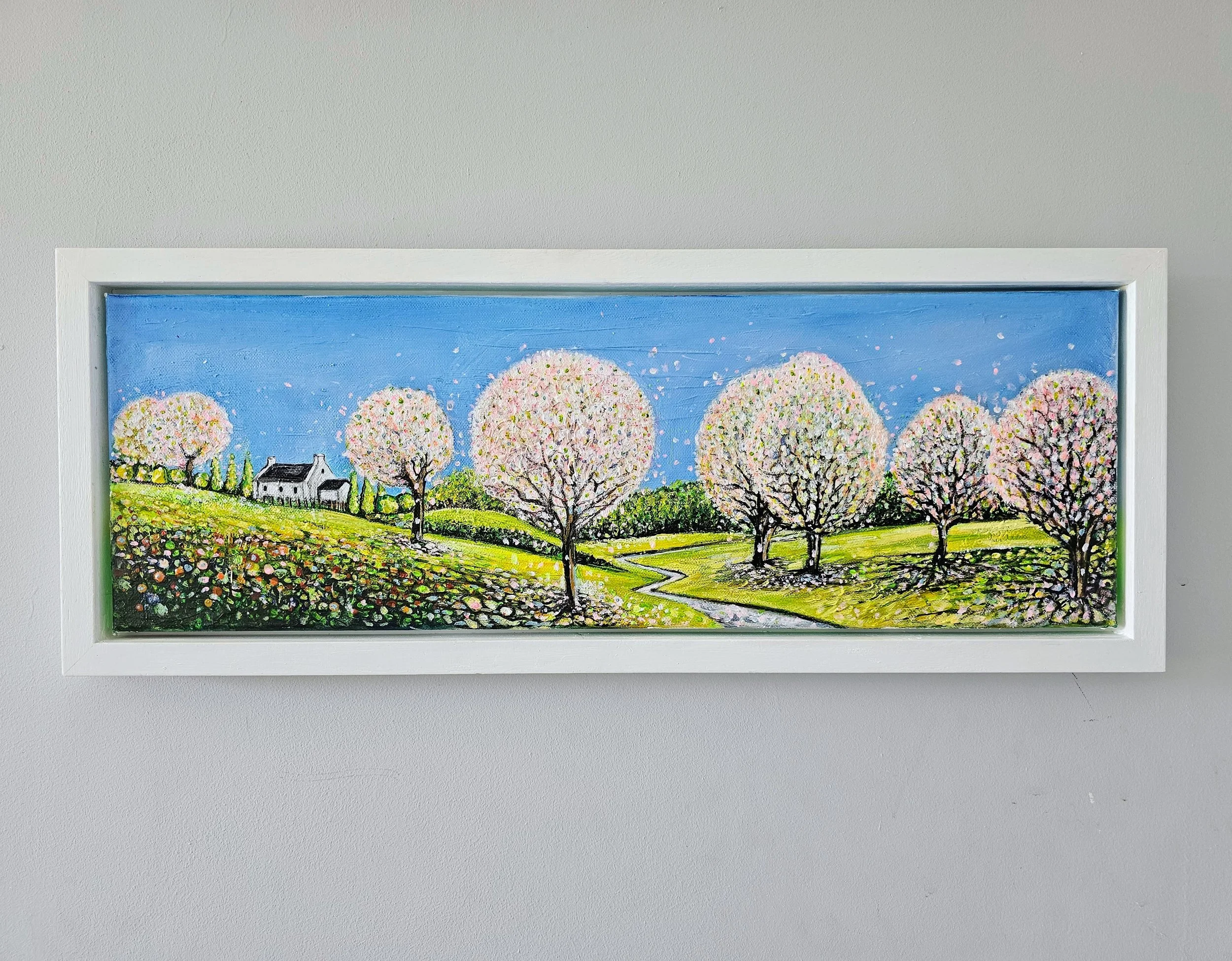 Emma O'Connor-Bray, Blossom Lane, acrylic on canvas