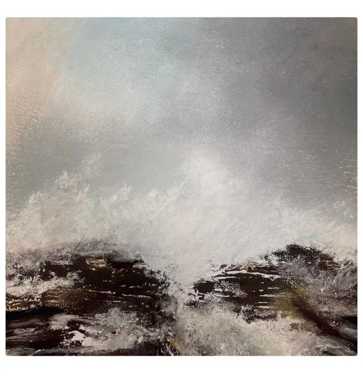 Niamh Horgan, Atlantic Waves II, mixed-media on paper