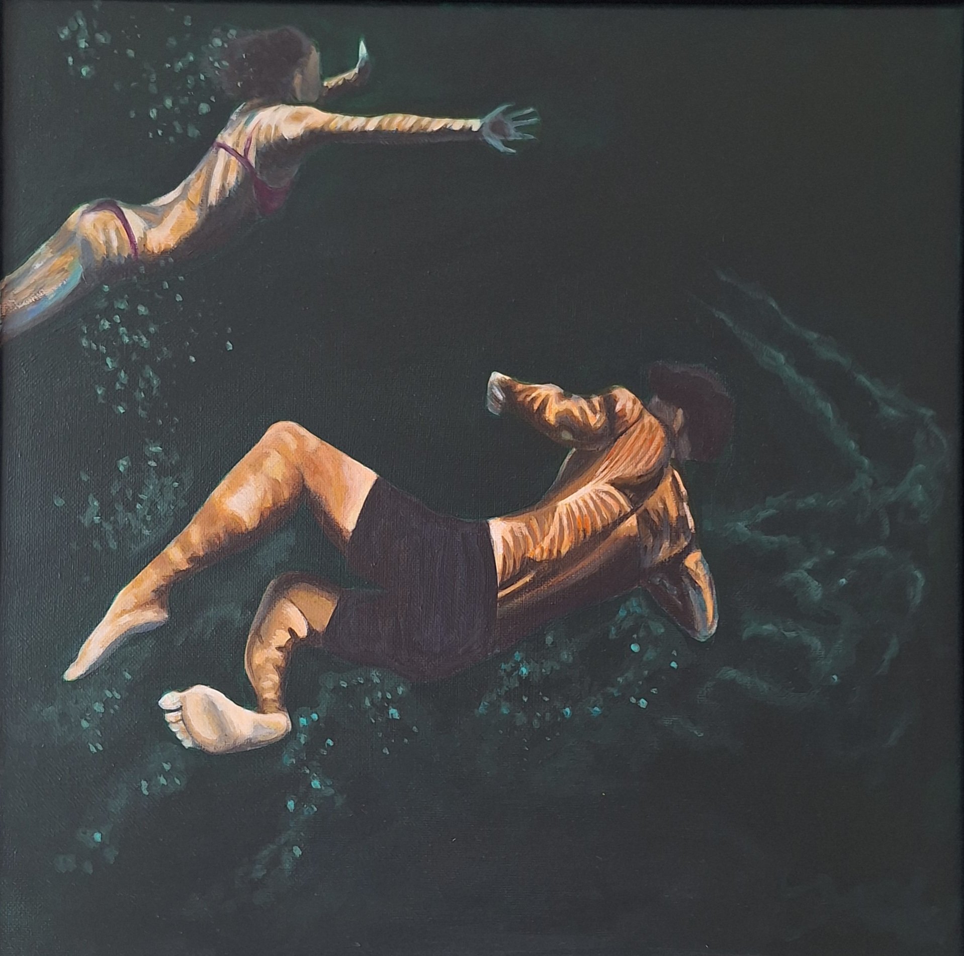 Ursula Walsh, Encircle, acrylic on canvas