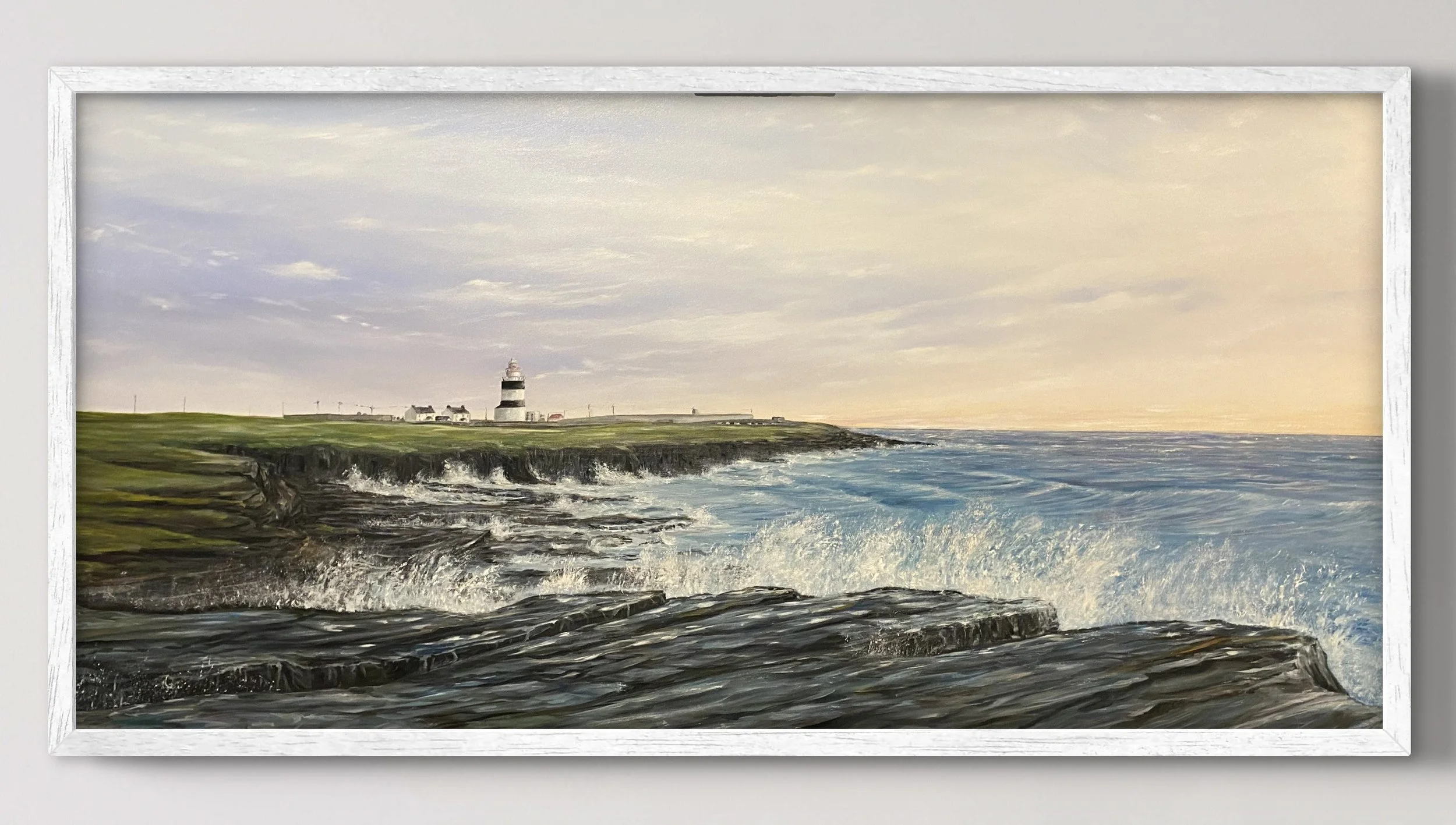 Linda Proudfoot, Hook Lighthouse, oil on canvas
