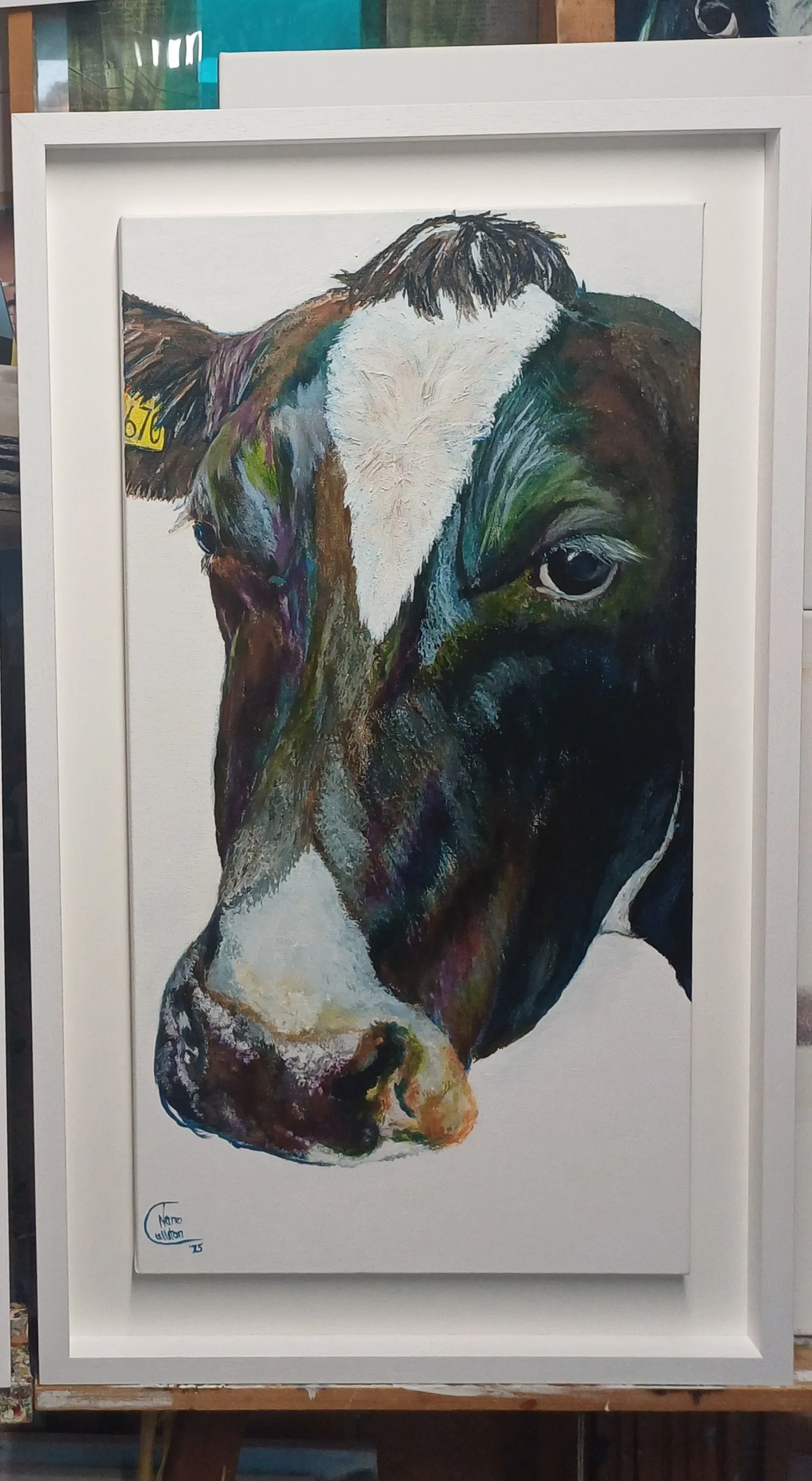 Nano Culliton, "An Bho Beoga Deiriochta," oil on canvas