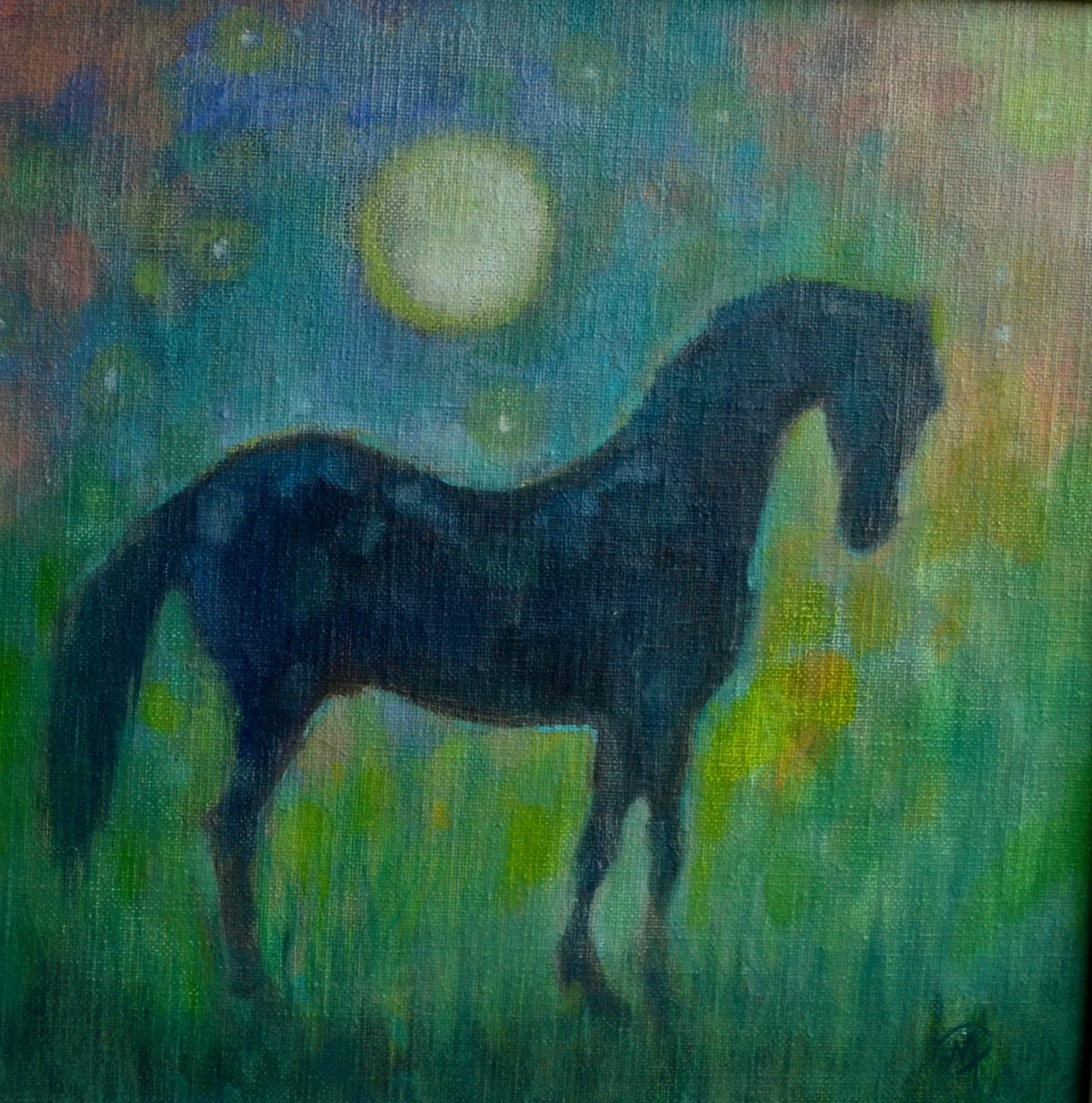 Millie Philippa, "Dream Horse," oil on linen