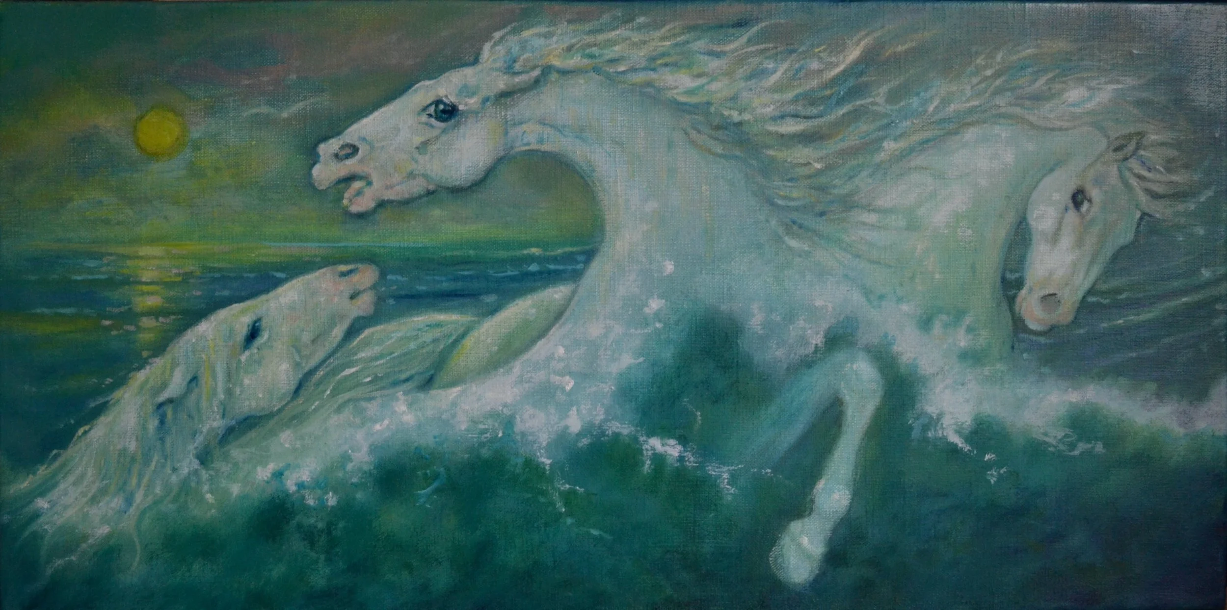 Millie Philippa, "The Untamed," oil on linen
