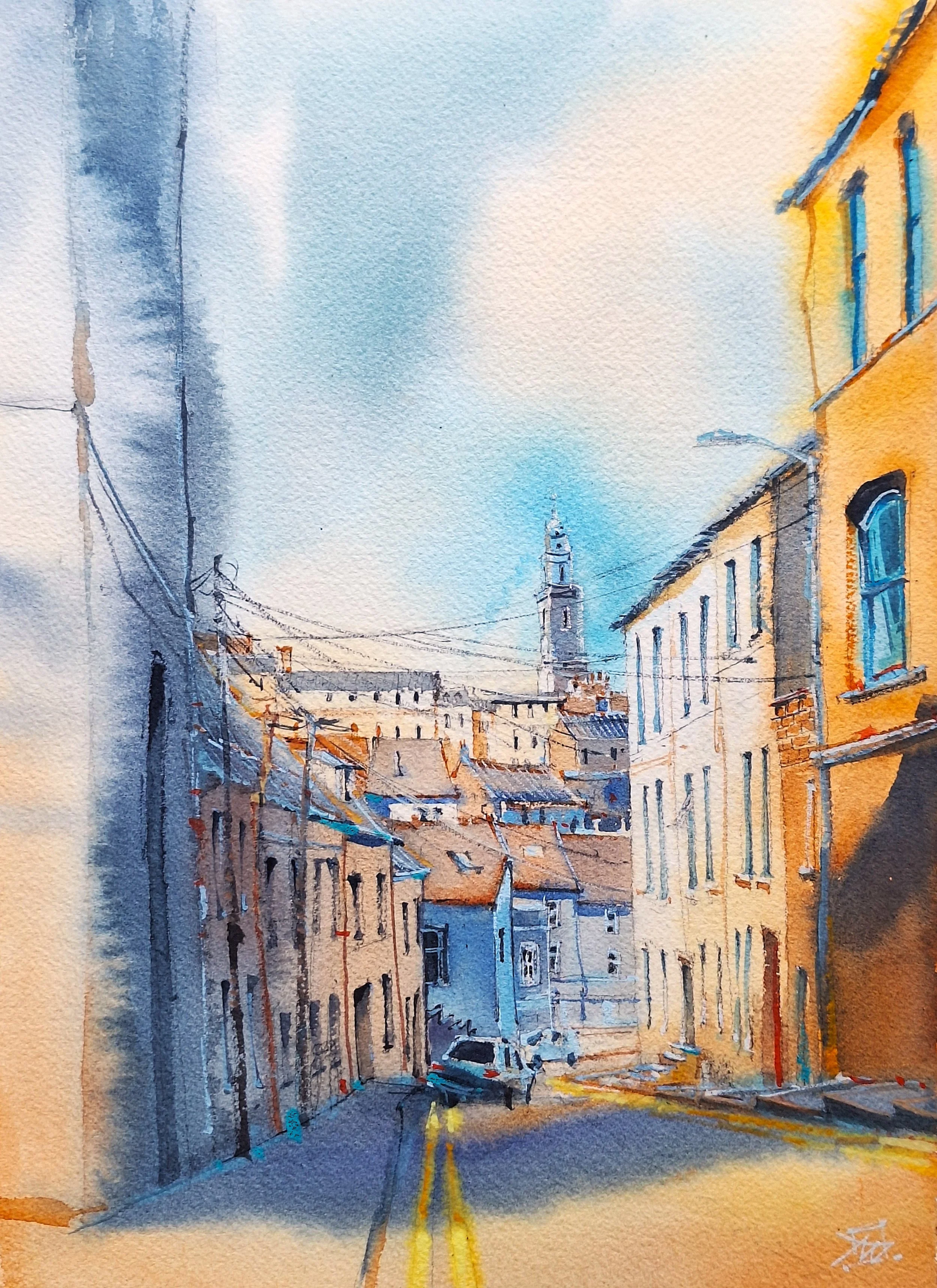 Tetiana Milshyna, Shandon - Golden Light, watercolour on paper