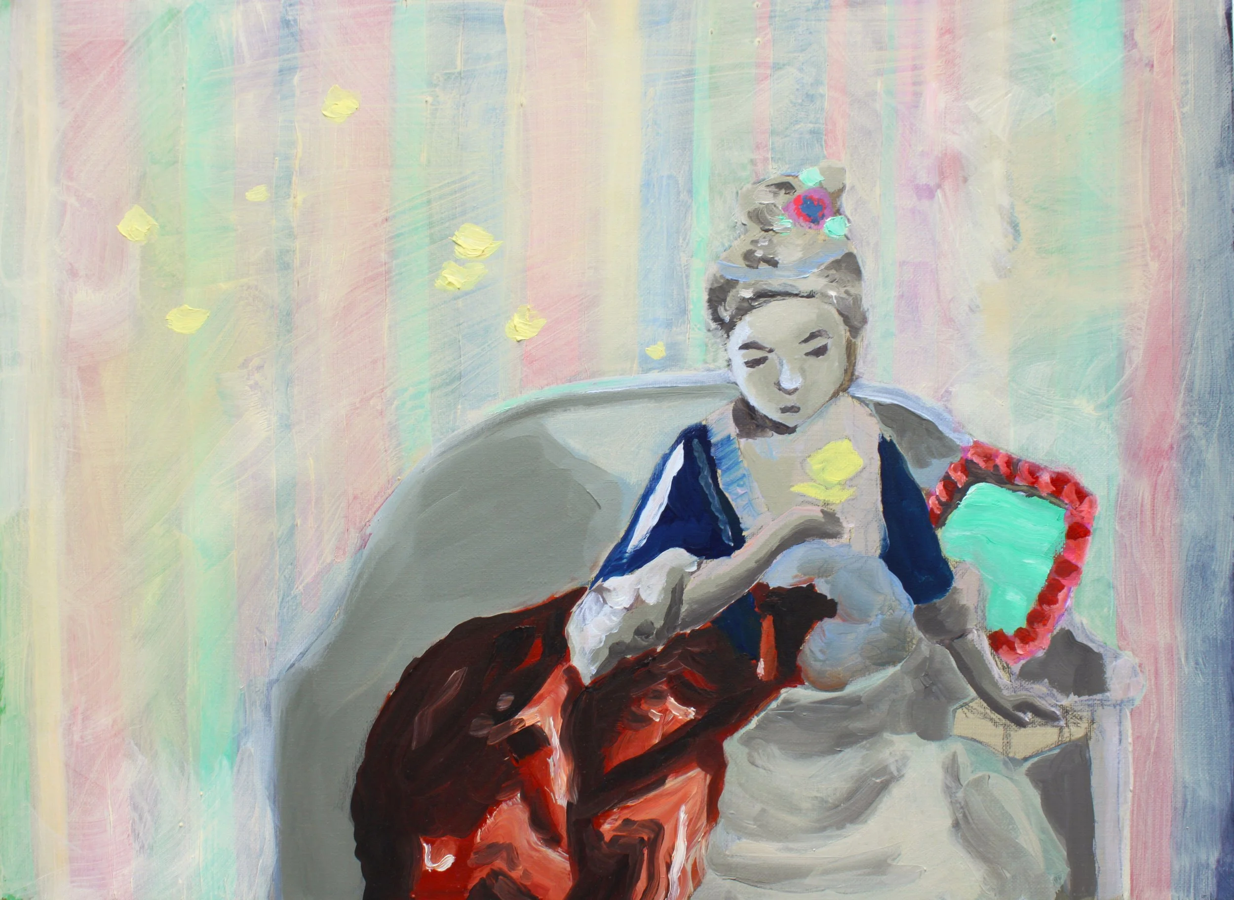 Joseph Heffernan, The Letter, oil on canvas