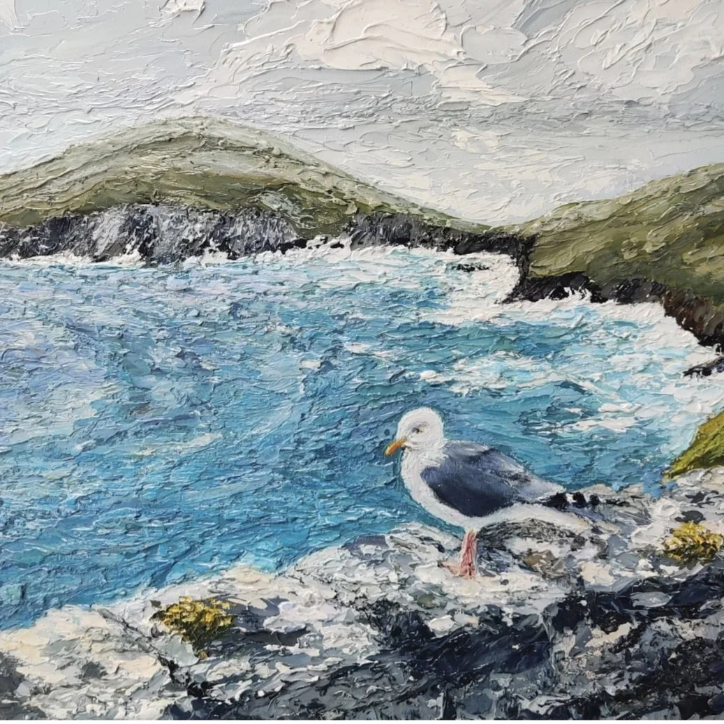 Ber Earley, Gone Fishing, oil on canvas