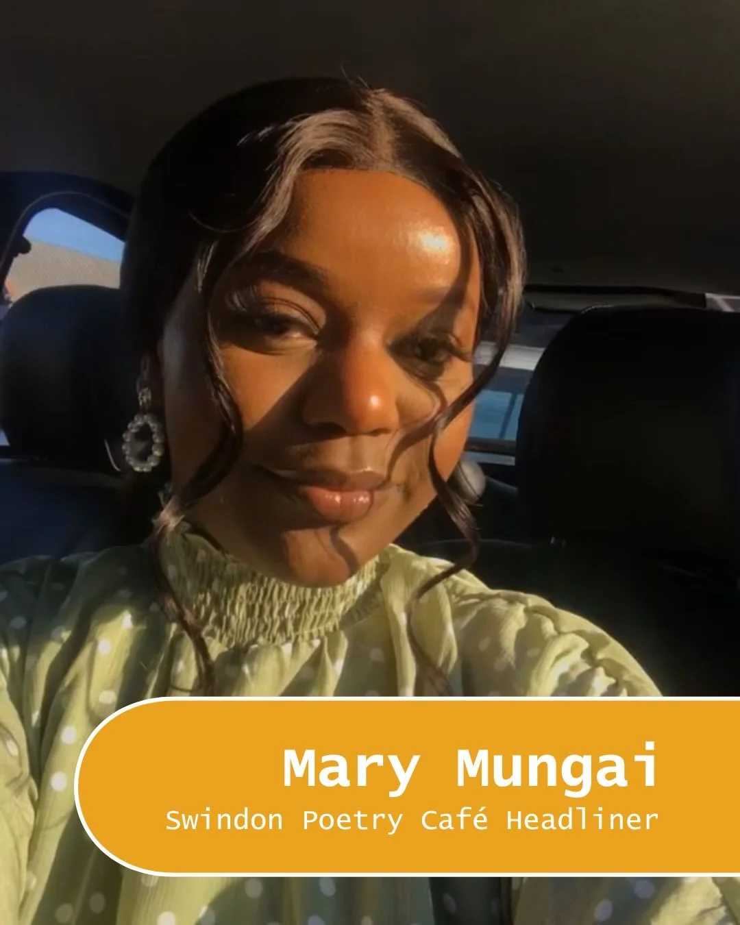 MEET THE ARTIST!

Our headliner for the Swindon Poetry Caf&eacute; at @caffevialottie on Friday 6th Feb is @marym.ungai 

Mary is a Swindon-based poet who prefers the term &lsquo;storyteller&rsquo;. Her work is rooted in personal experience, weaving 