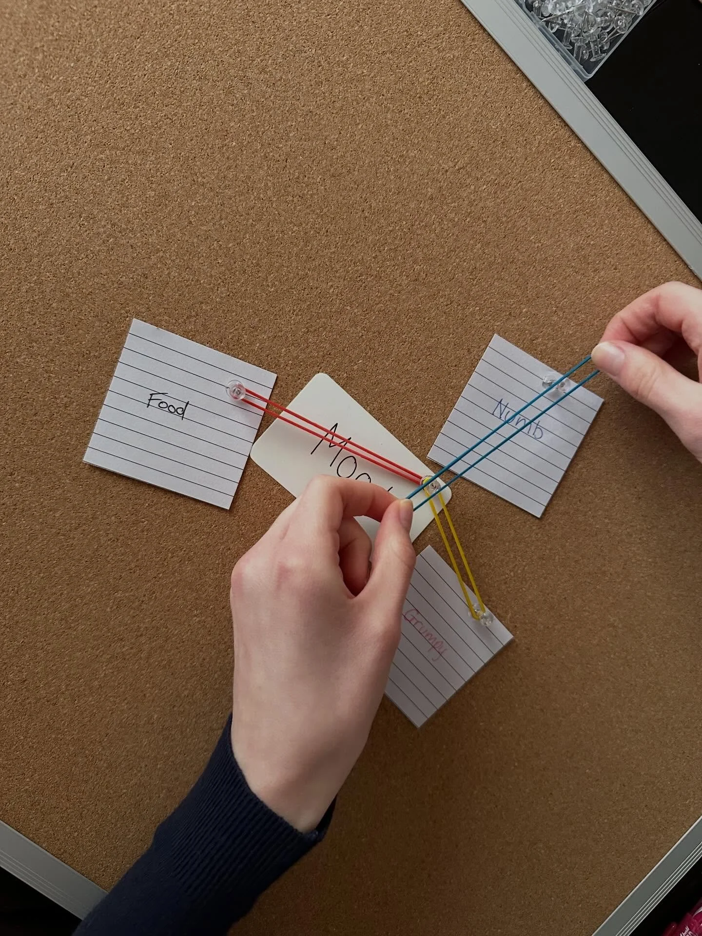 📌 Pinning down some ideas for @festivaloftomorrow 

Word Web is a hands-on activity, where participants work together to build a network of words, all stemming from one activating word, then explore the brain&rsquo;s various connections to create a 