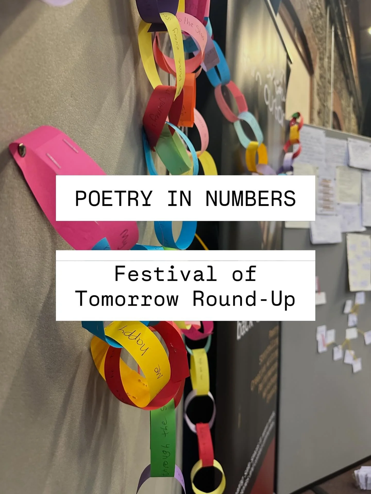 Who says poets can&rsquo;t do stats? Here&rsquo;s our 2026 @festivaloftomorrow round-up:

- 201 members of the public wrote poetry with us
- Youngest contributor: 3
- Oldest contributor (that we know of!): 68
- Shortest dwell time: 5 mins
- Longest d