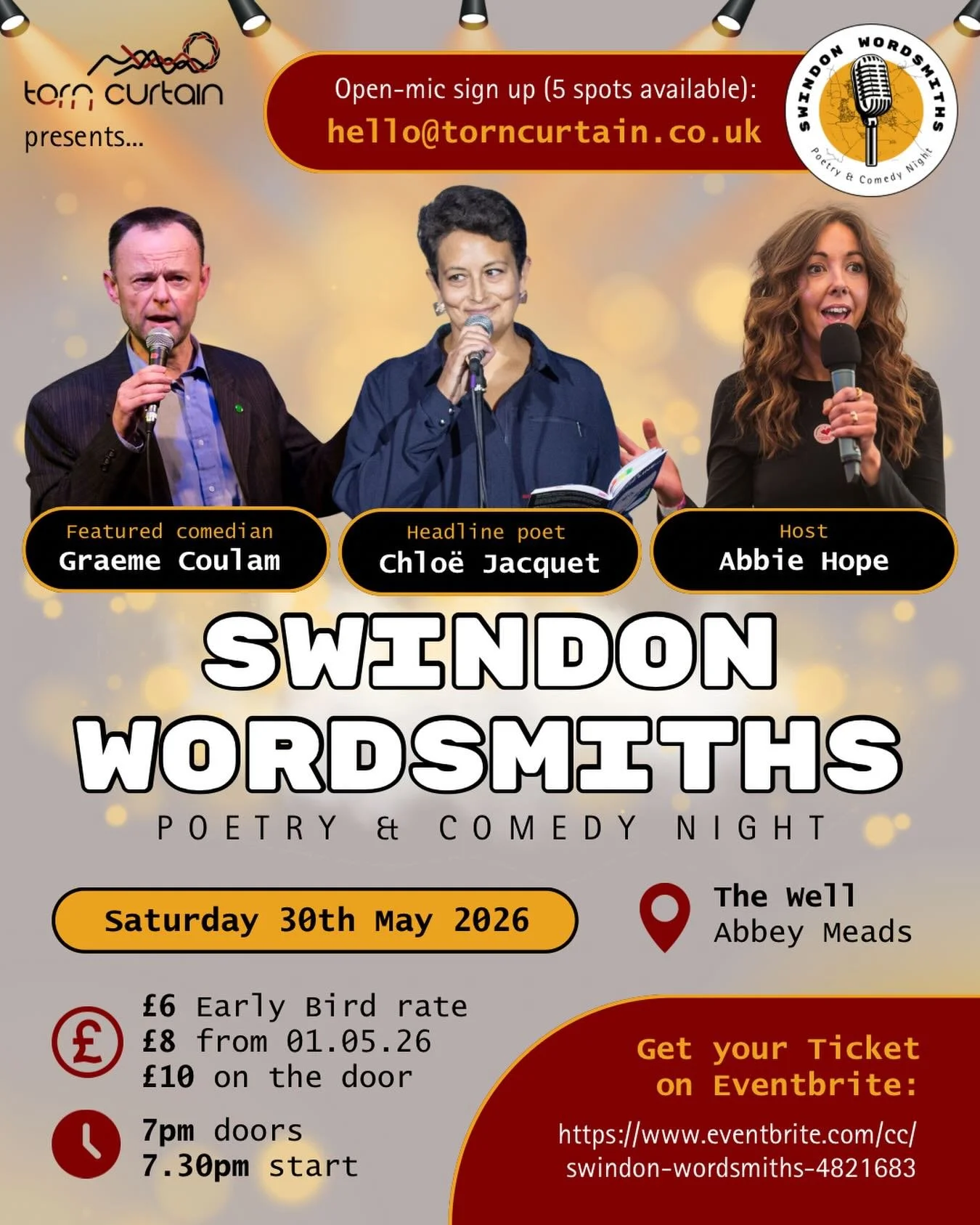 @swindonwordsmiths is back and, this time, we&rsquo;re celebrating our first birthday with more poetry and comedy! 

🪄 We&rsquo;ve been making magic on the mic for one whole year and we want to keep doing it. 

👥 One small thing&hellip; we need an 