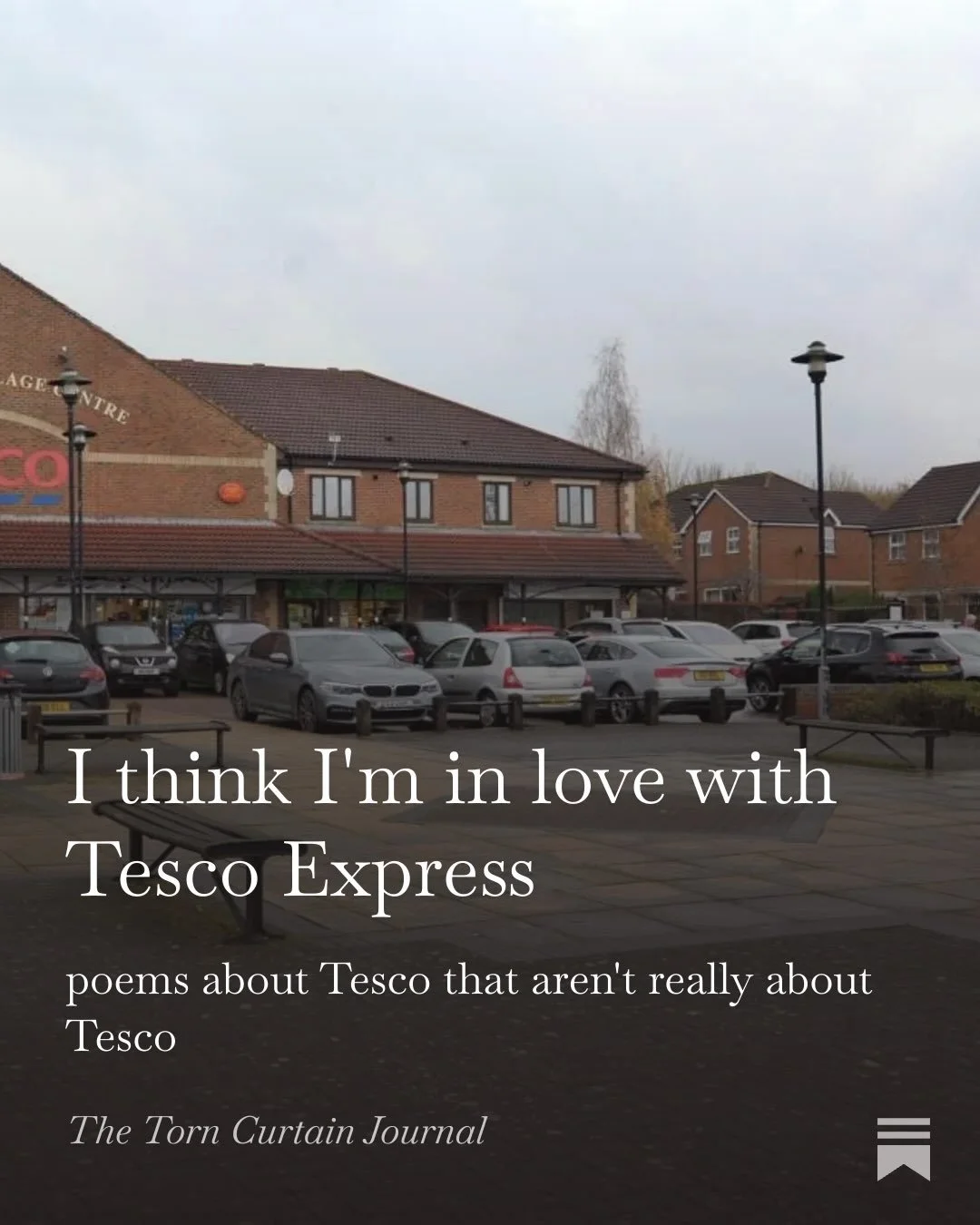 Read the full Substack post by @rebeccarockerwrites for two poems inspired by extra/ordinary moments at Tesco Express:

🔗 https://torncurtainjournal.substack.com/p/i-think-im-in-love-with-tesco-express
(Link in bio)