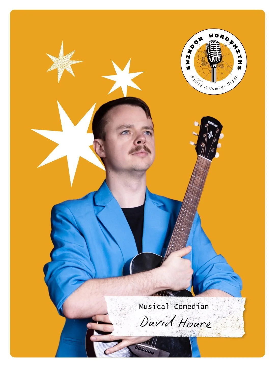 @davidhoarelol will be headlining @swindonwordsmiths on Saturday 19th September, fresh (or knackered!) from his run at @edfringe 

David Hoare is a one-liner-musical-comedian; mixing silly, staccato songs with idiotic mischievousness! Winner of the A