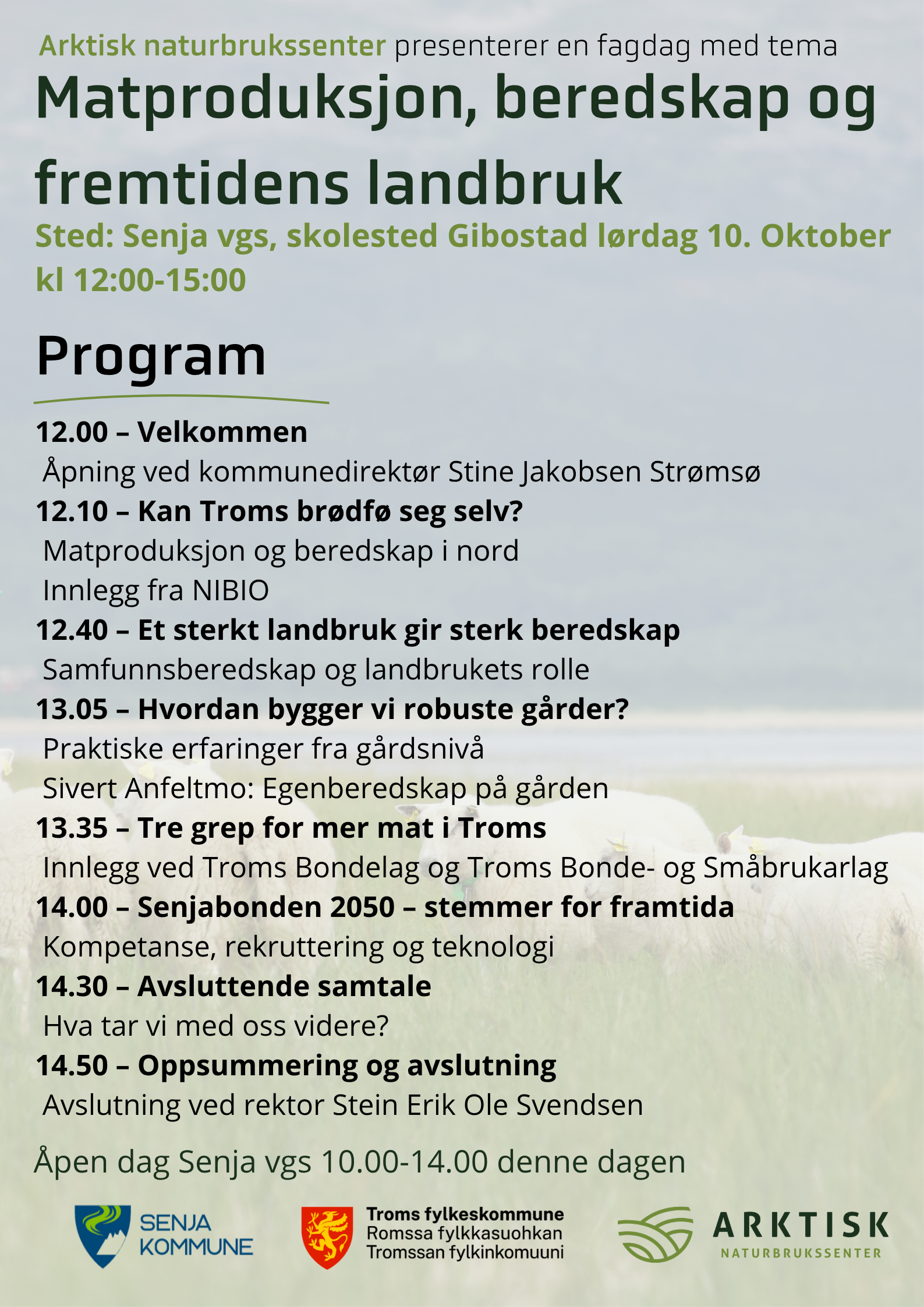 Fagdag på Senja vgs, Gibostad 10. oktober