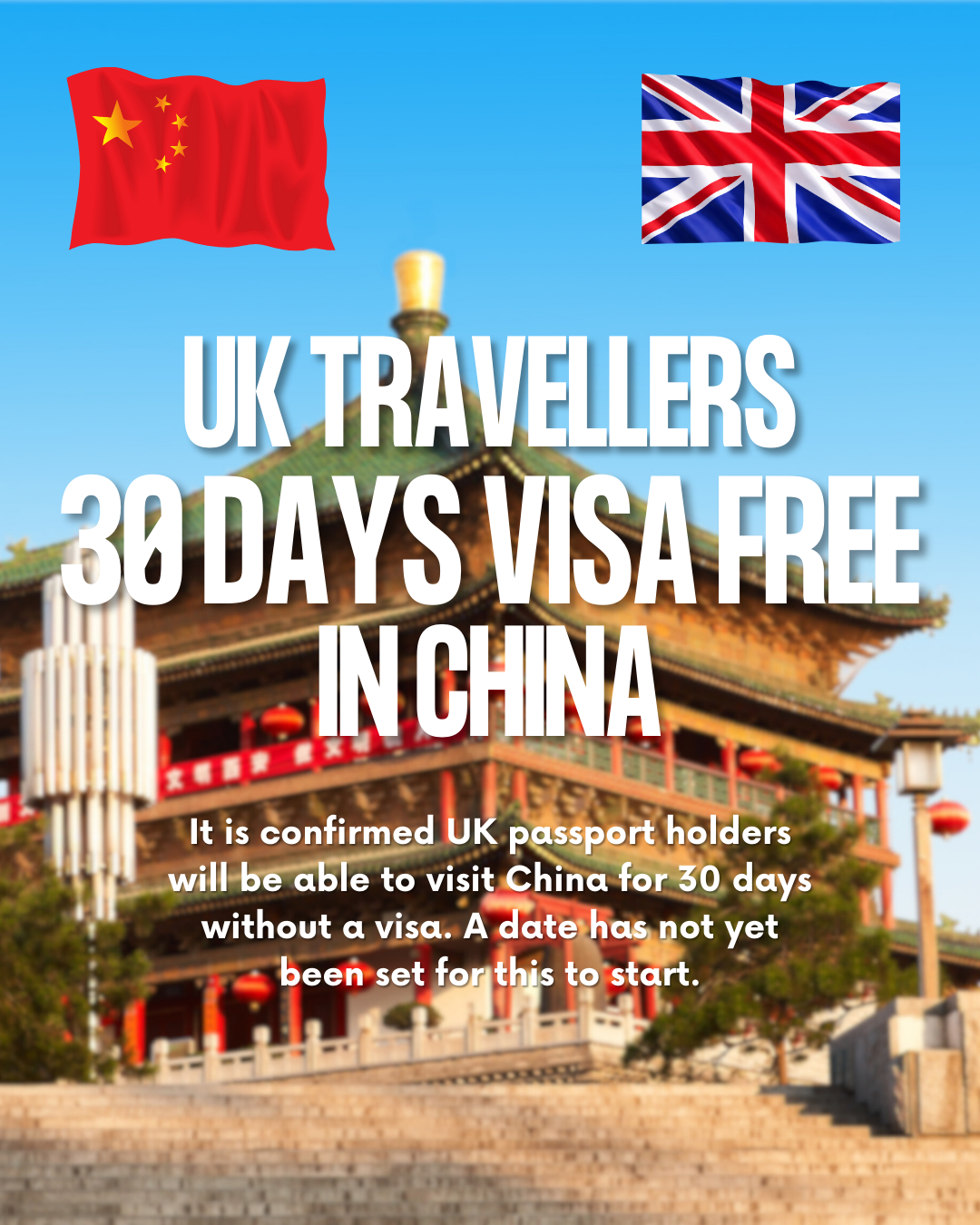 Big News: 30 Days of China Visa Free Travel for UK Citizens