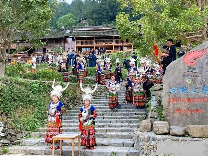 Miao villages guizhou xijiang langde