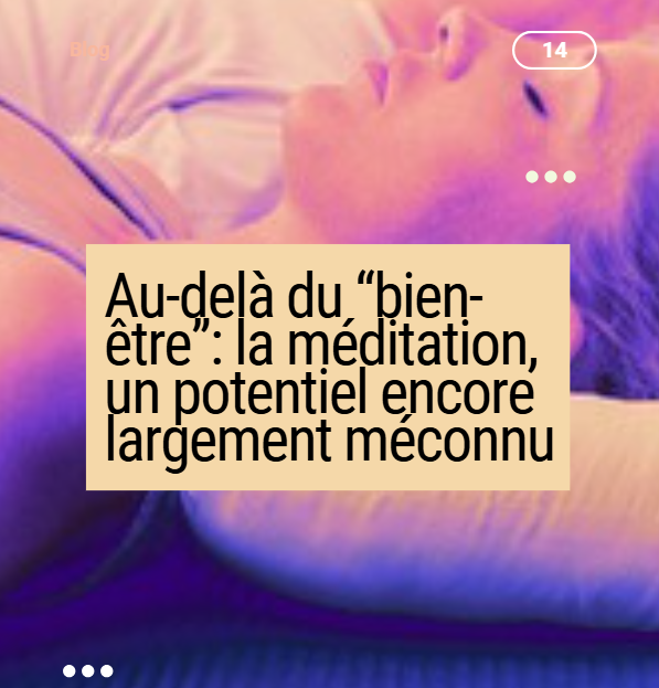 Les différents niveaux de méditation