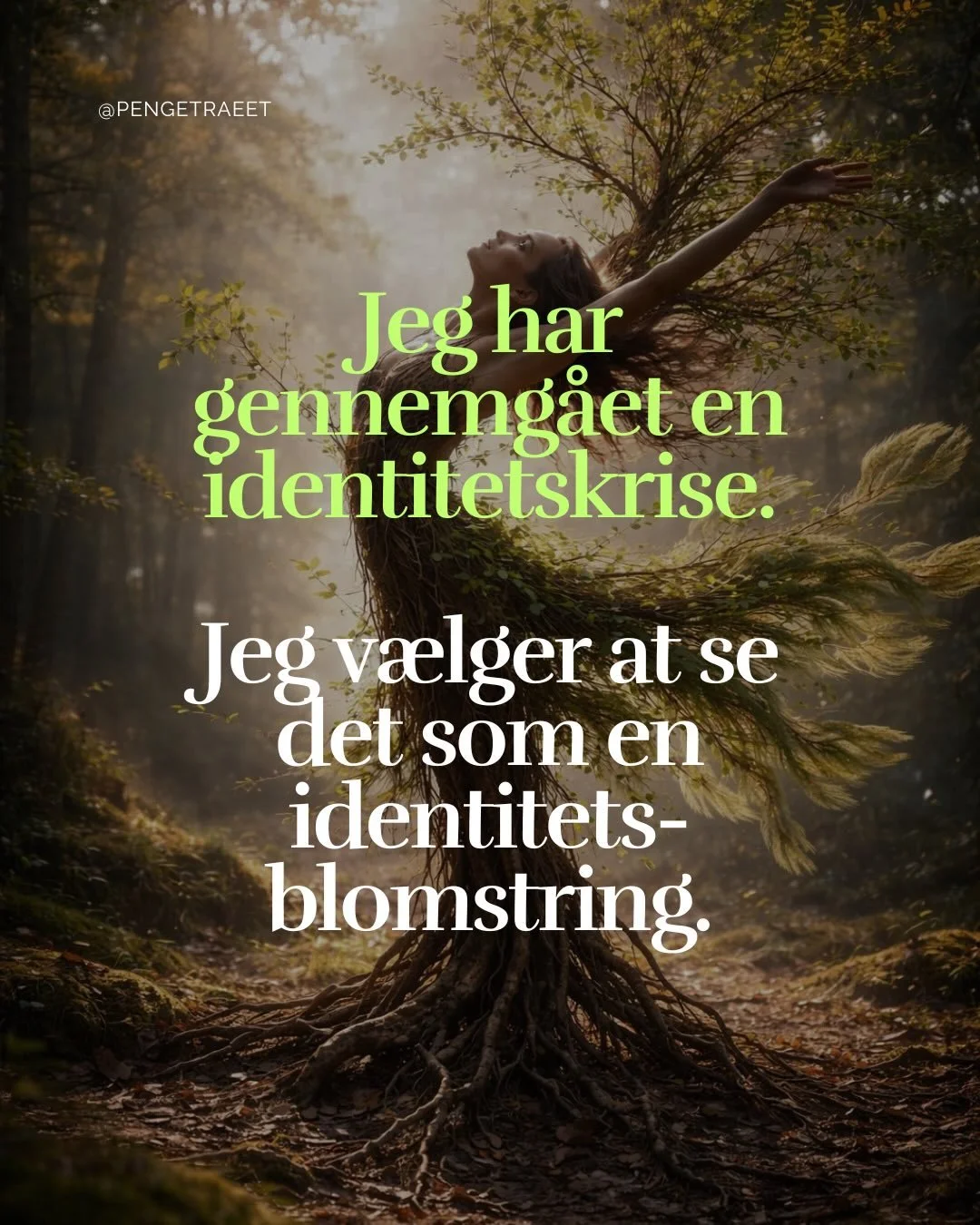 Jeg har gennemg&aring;et en identitetskrise.
Men jeg ser det som en identitetsblomstring.

Min sidste deling herinde var den 21. april.
Siden da er der sket mere, end jeg n&aelig;sten kan s&aelig;tte ord p&aring;.
Jeg har ikke lukket min virksomh