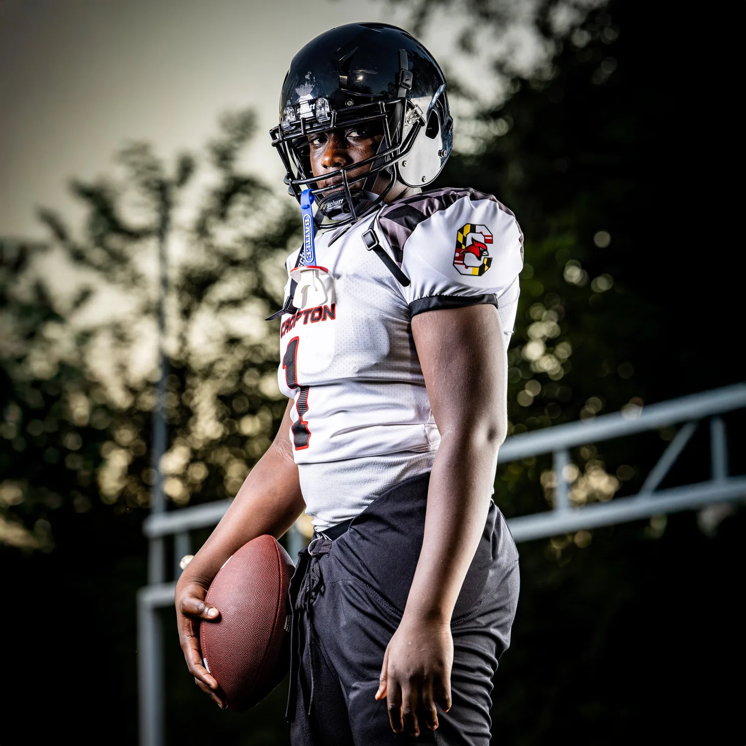 Crofton Recreation tackle football athlete portrait by J-Slo Photo