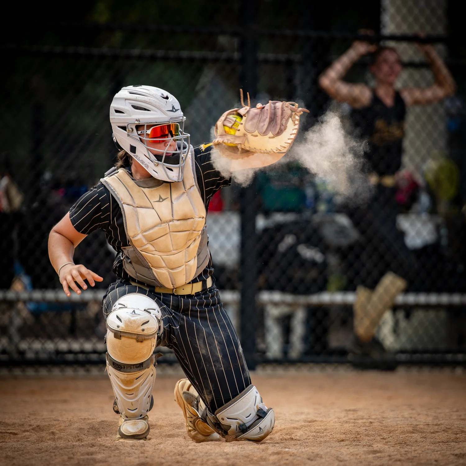 Athlete competing during live game coverage by J-Slo Photo
