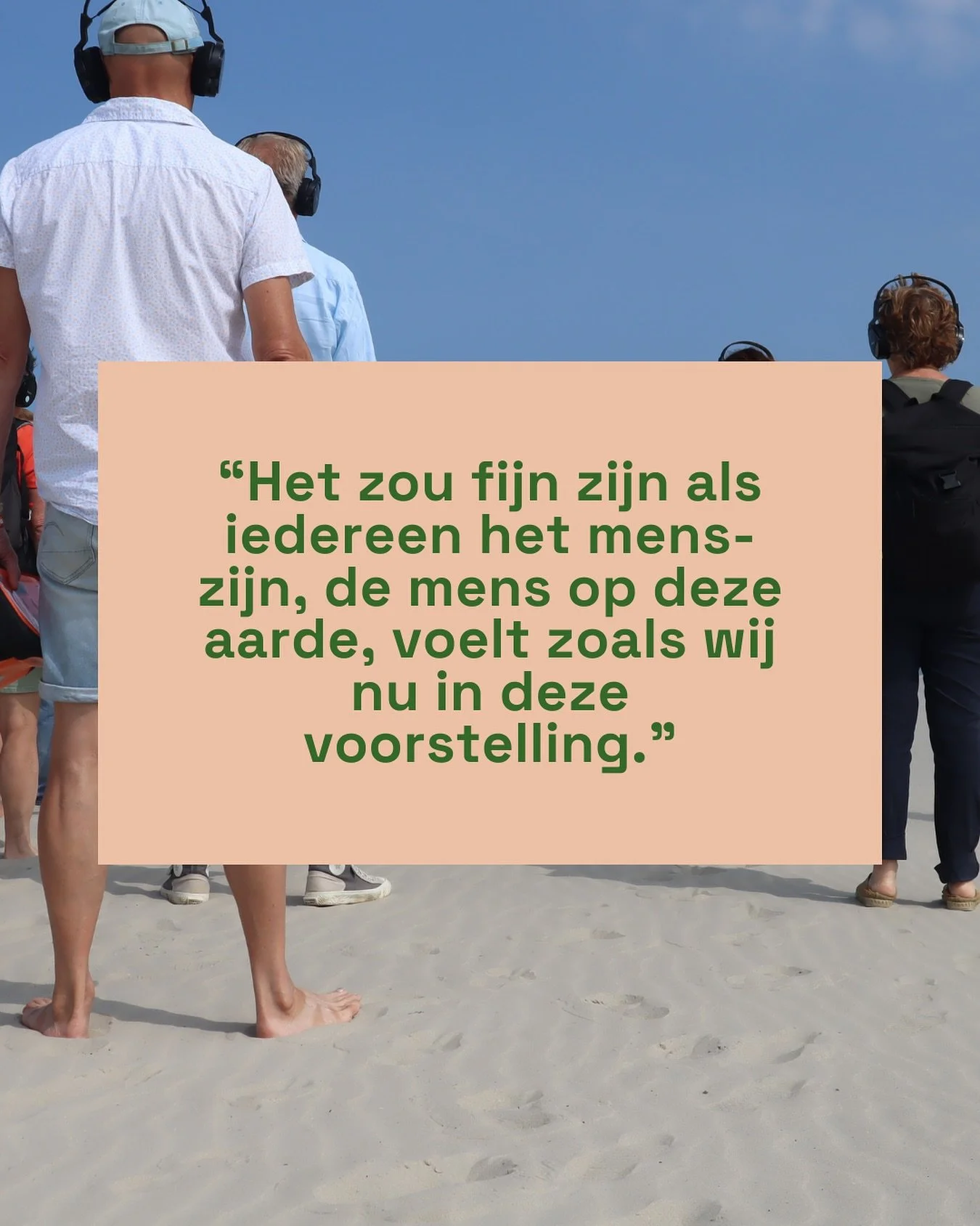 ✨ Laatste kans: howtodisappear in Winsum ✨

Op 24 en 25 september kun je voor de allerlaatste keer de filosofische wandeltocht howtodisappear beleven in Op Maarhuizen. En het lijkt erop dat de zon zich van haar beste kant laat zien &ndash; wij hebben