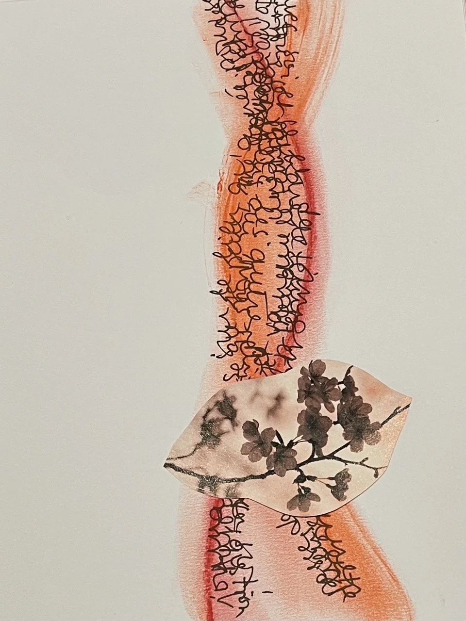 écriture dessin et collage pour tresser des liens