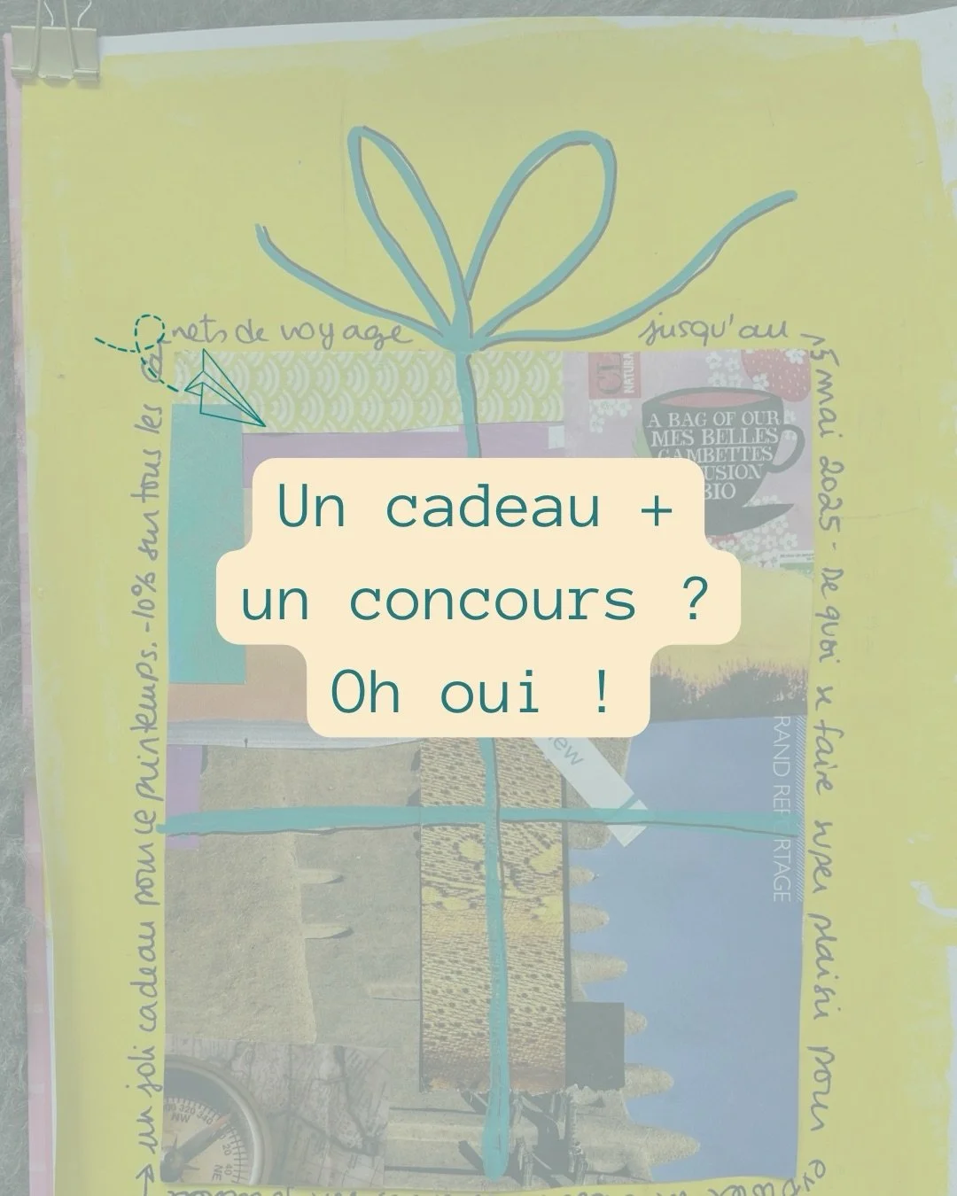 UN CADEAU + UN CONCOURS 

🎁 Cadeau : je t&rsquo;offre -10 % sur toute la boutique du site www.passeportpoursoi.com avec le code VIVELEJOURNAL, valable jusqu&rsquo;au 2 f&eacute;vrier &agrave; minuit.

🏆Concours : pour participer 

👉abonne-toi &agr