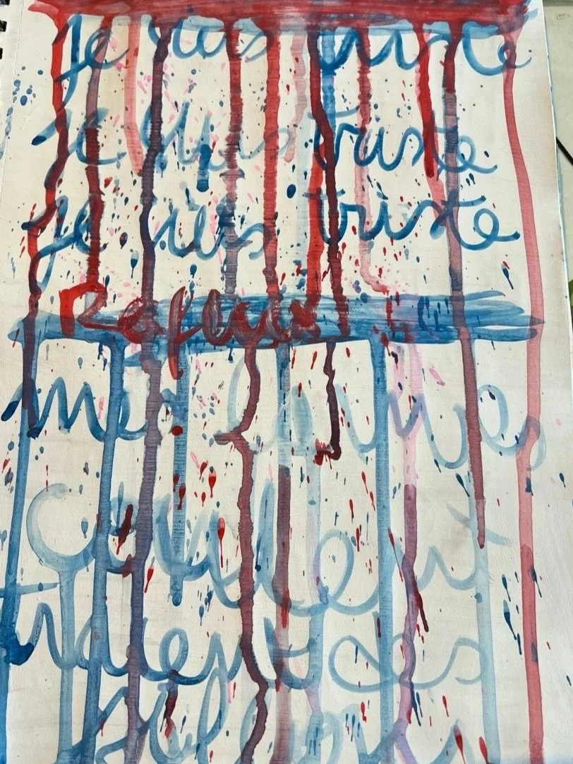 écriture qui coule tristesse parcours PMA désir d'enfant et infertilité