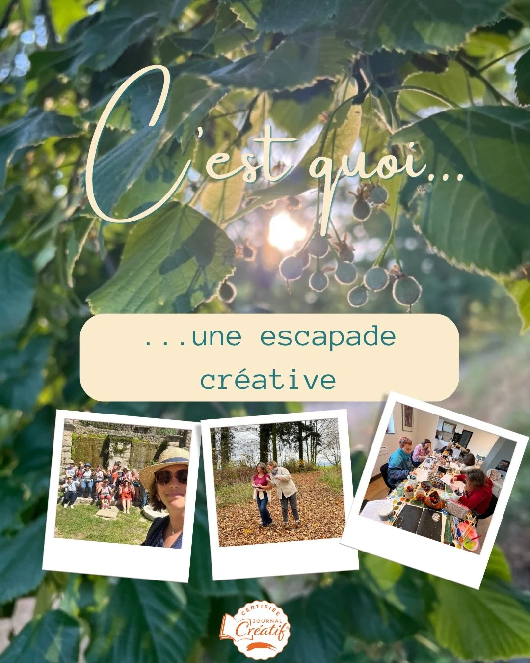🌿 Plut&ocirc;t une journ&eacute;e, un week-end ou une semaine ?
Je te propose trois fa&ccedil;ons de vivre une escapade cr&eacute;ative avec Passeport pour Soi, dans mon chalet du Condroz, &agrave; Bruxelles ou plus loin.
Quelque soit le lieu, on ra