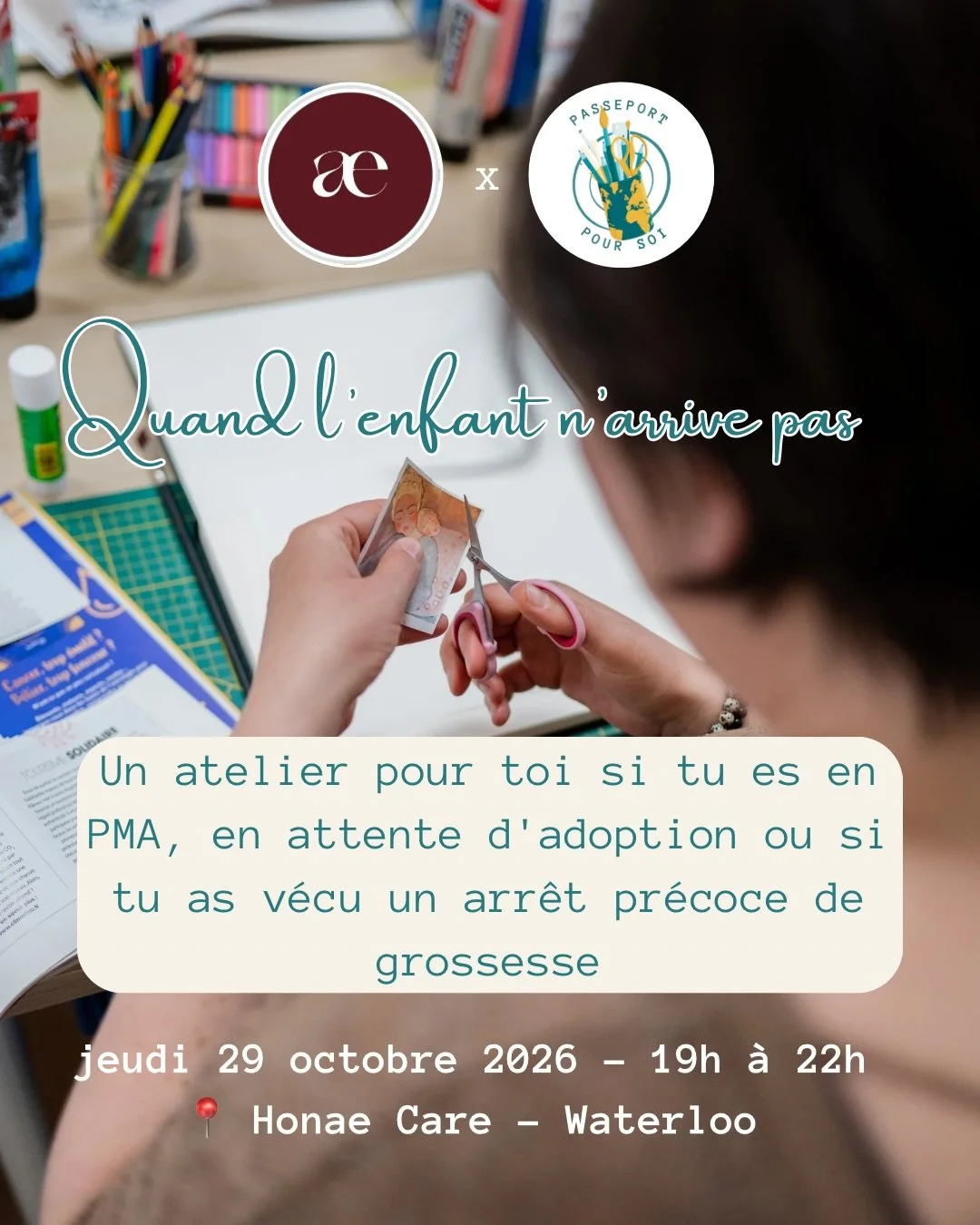 Quand l&rsquo;enfant n&rsquo;arrive pas, o&ugrave; d&eacute;poses-tu tout ce que tu ressens ? 🌿
Je te propose un atelier de Journal cr&eacute;atif&reg; autour du d&eacute;sir d&rsquo;enfant, pour les personnes en parcours PMA, en attente d&rsquo;ado