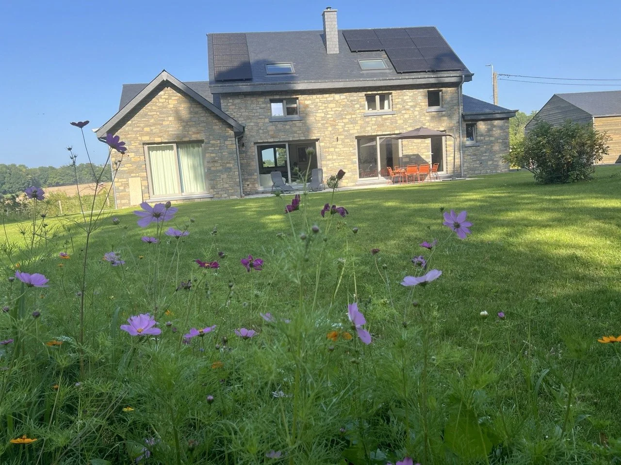 tavier chalet en été avec le pré fleuri.jpeg