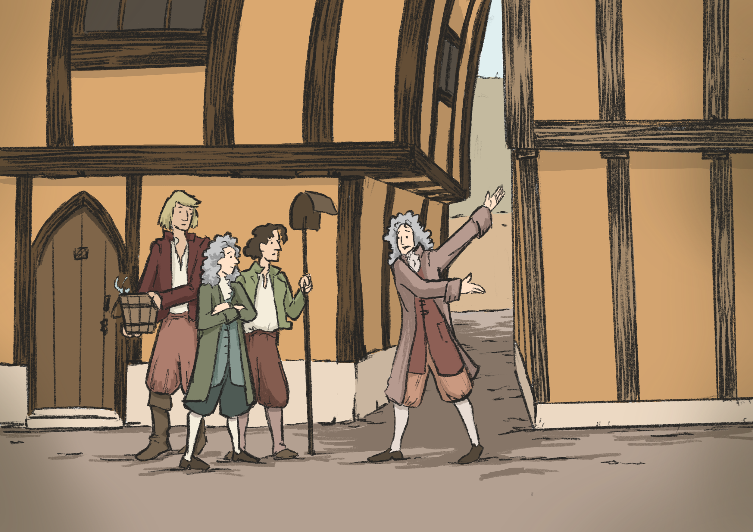 Great Fire Story Illustration