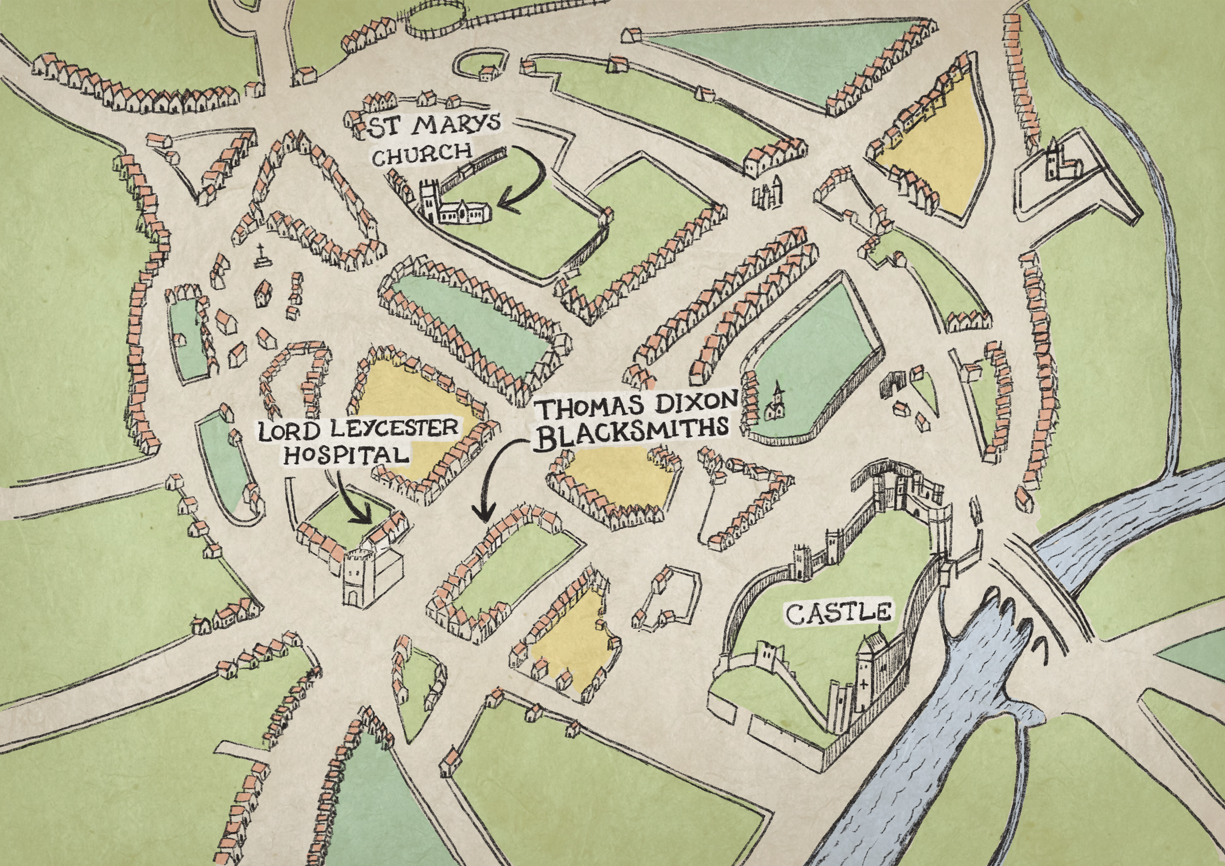 Great Fire Story Illustration