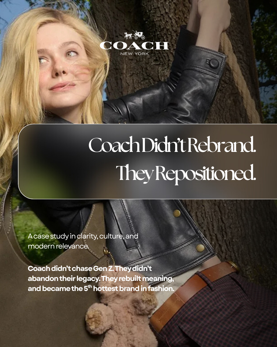 Coach Didn’t Rebrand. They Repositioned.