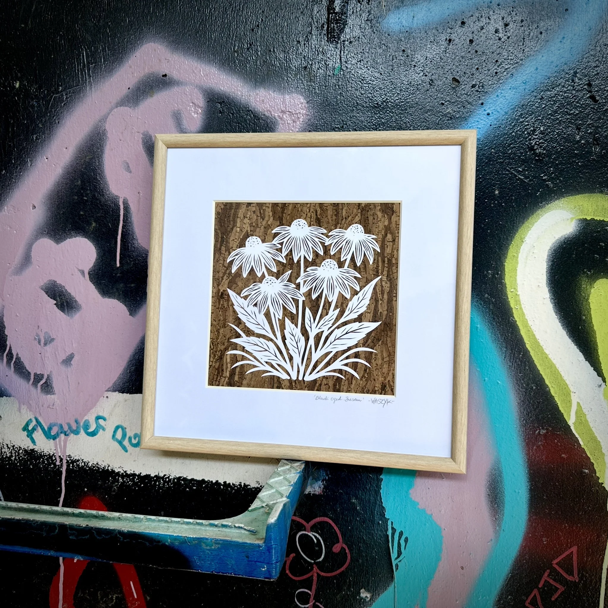 Black-eyed Susan in White