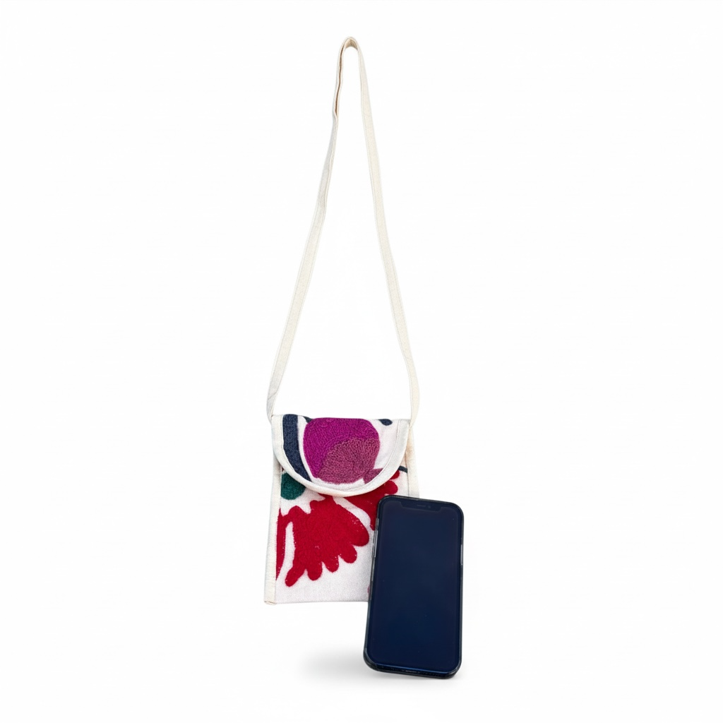 Embroidred phone bag