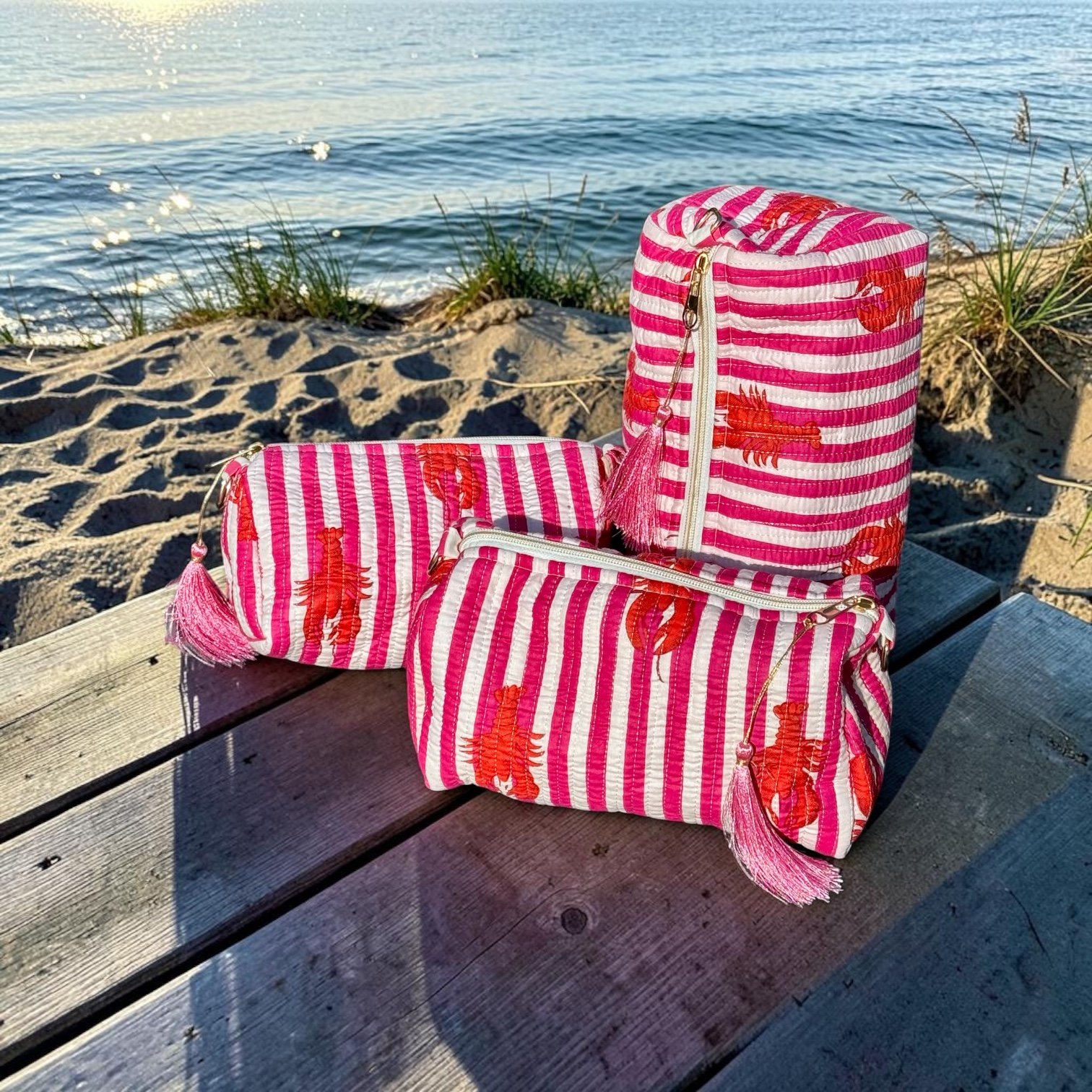 New 3 in 1 Cosmetics bags with ring hook