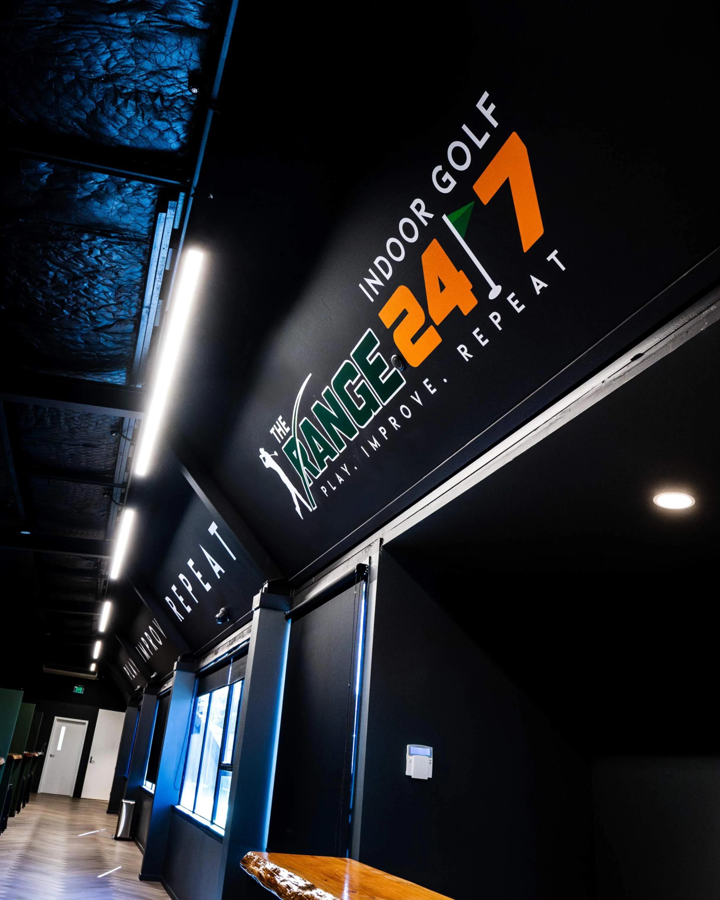 interior signage black interiors