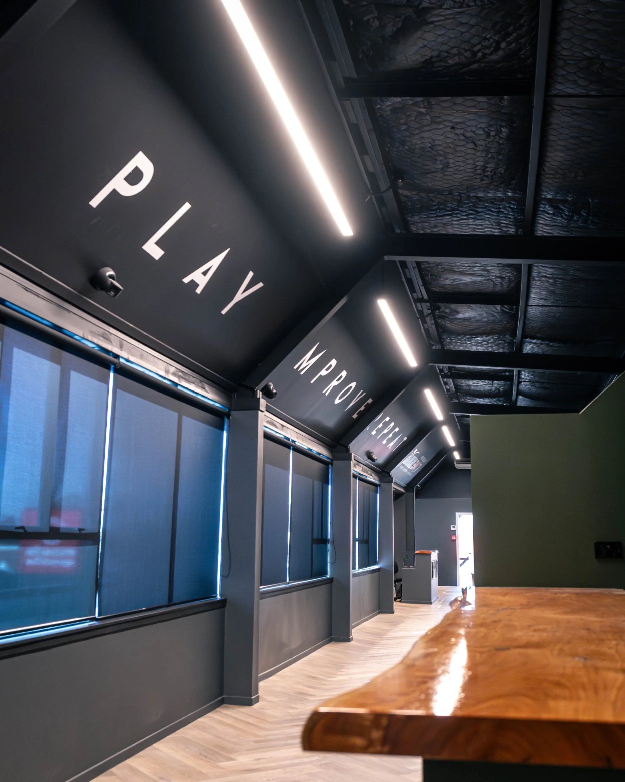 interior wayfinding through LED lighting 