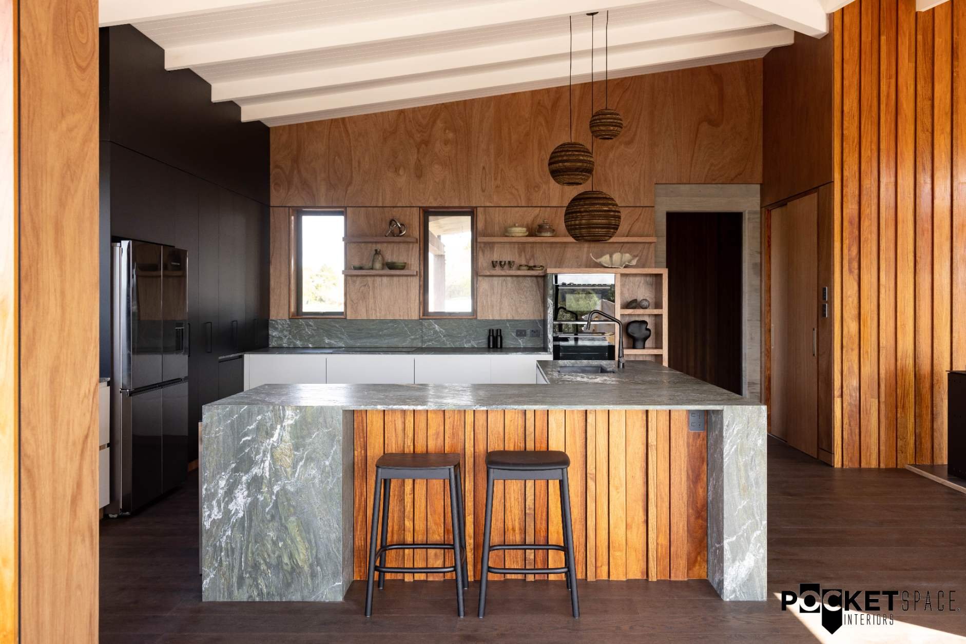 ply kitchen with italian stone top 