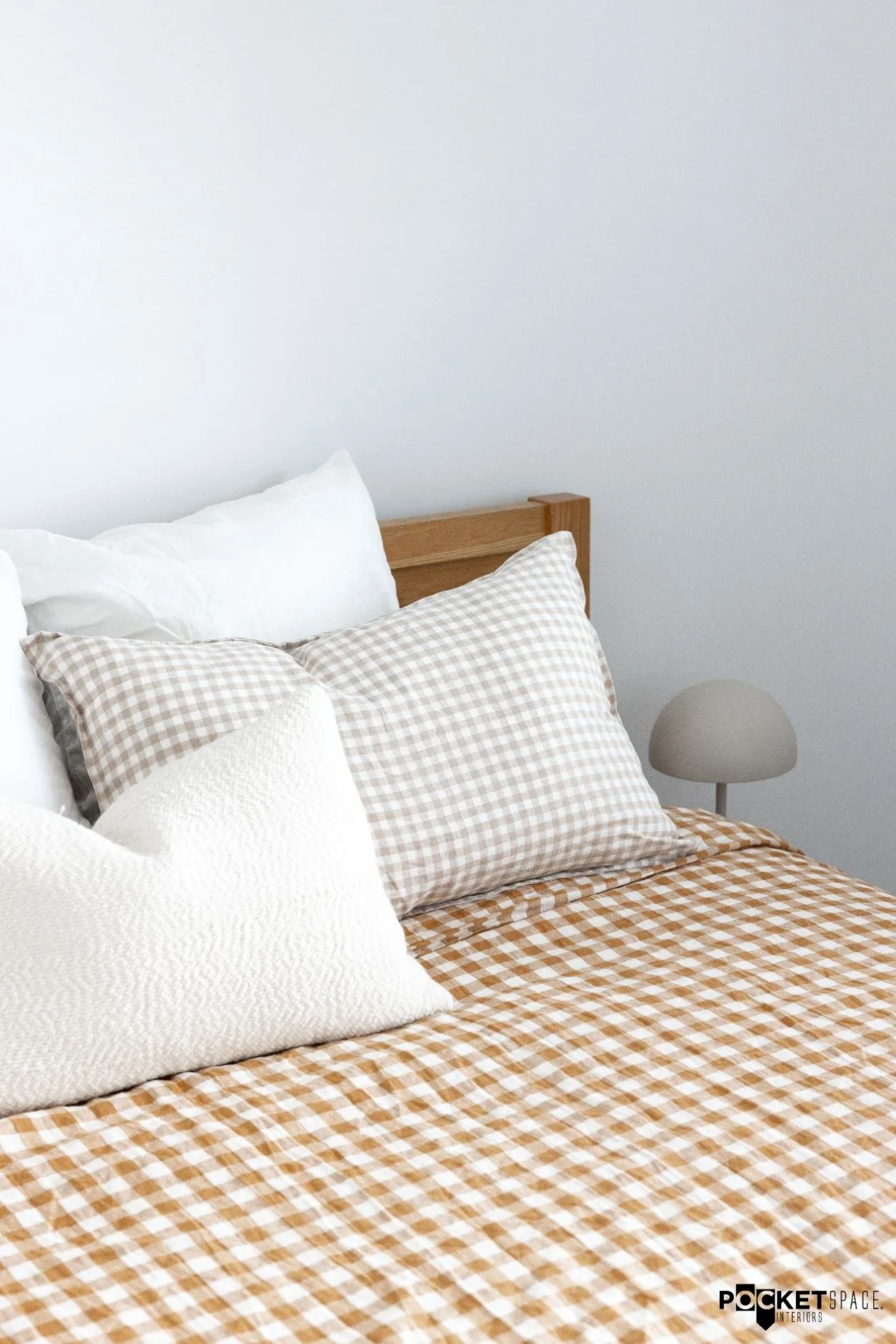 colourful bed styling