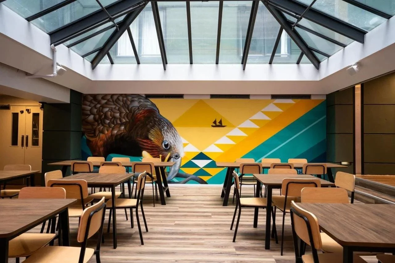 mural cafeteria design 