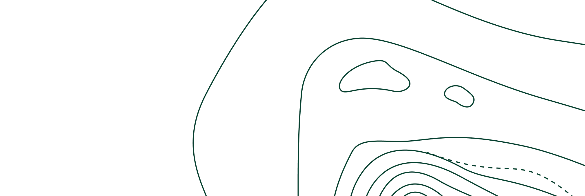 Line drawing of a human face in profile, showing contours and features with a focus on the nose, mouth, eye, and chin.