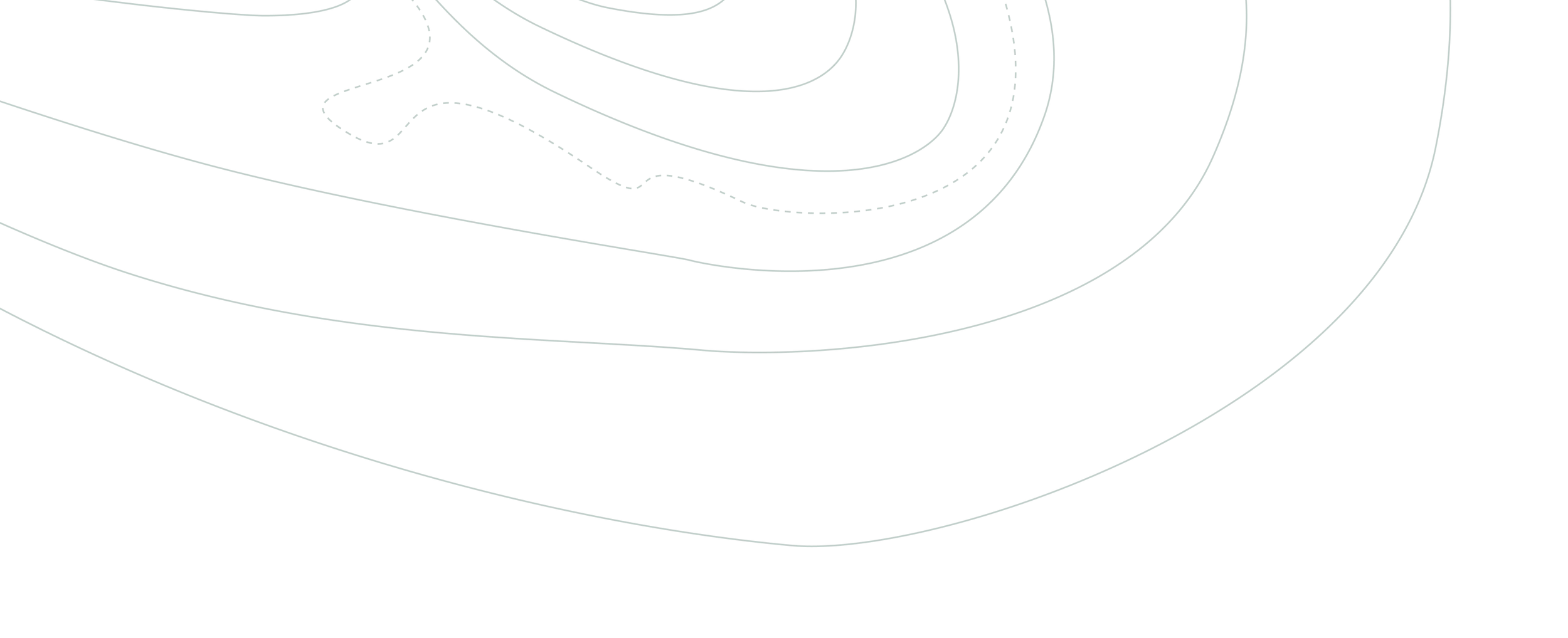 A topographical map with contour lines depicting elevation changes and terrain features.